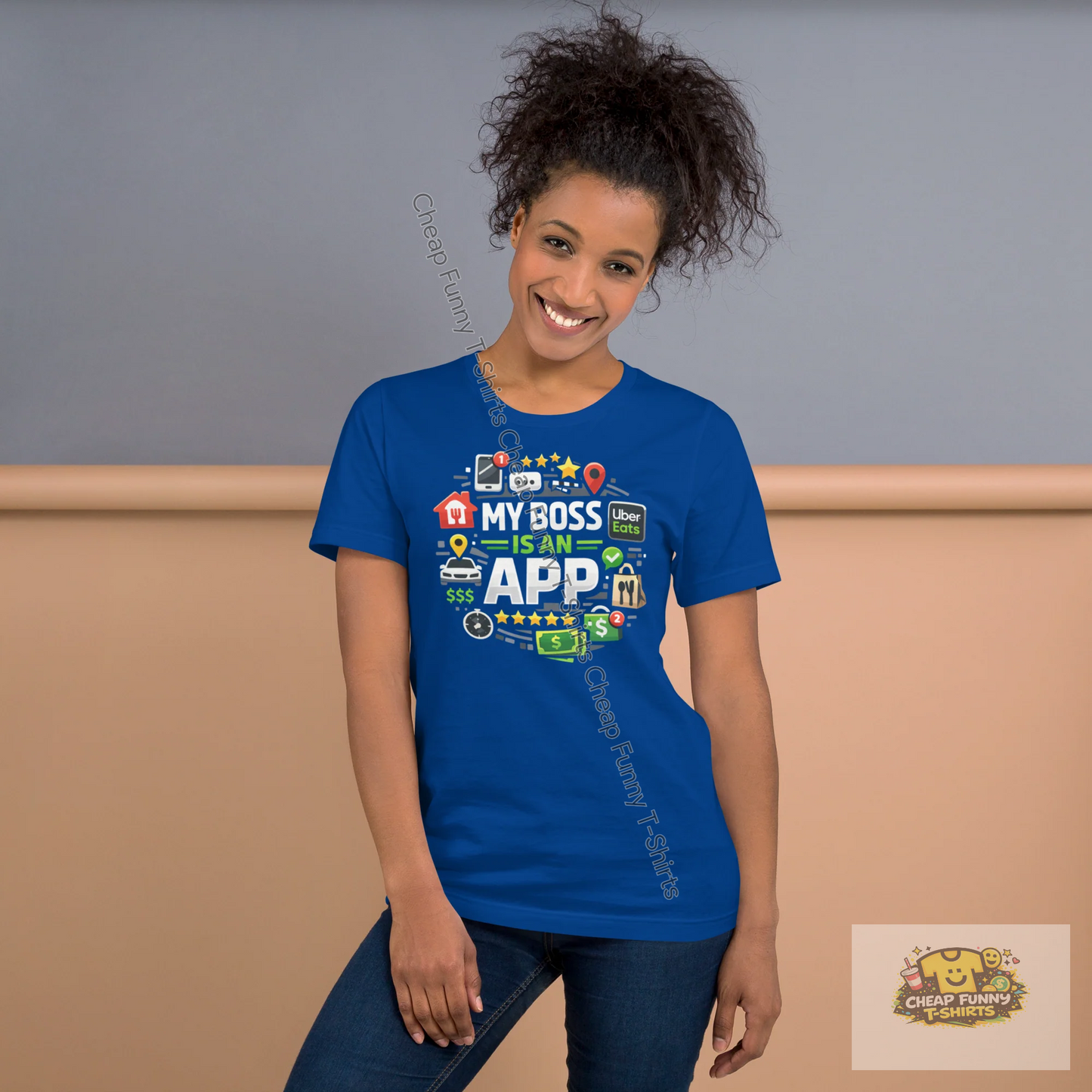 Watermarked - My Boss Is An App Unisex t-shirt