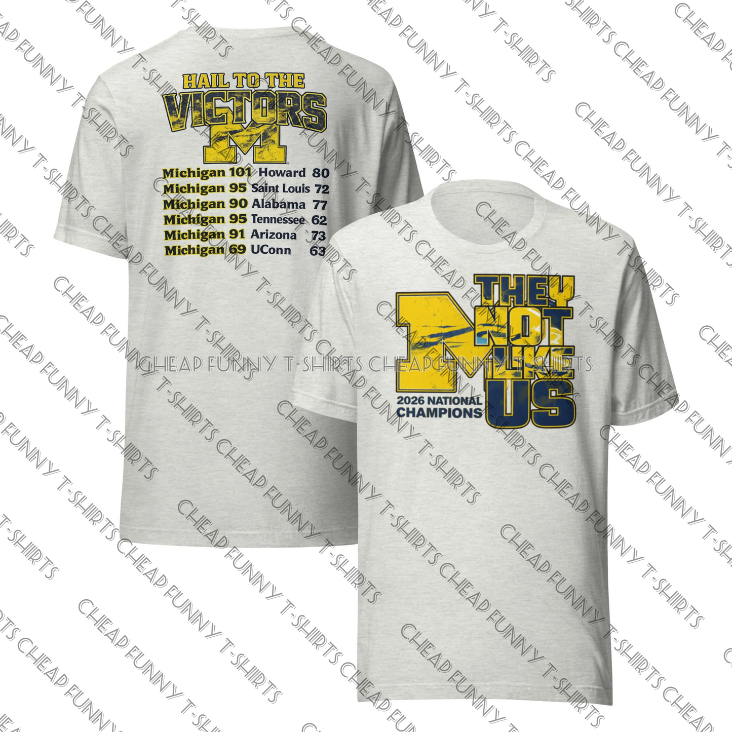 Watermarked - Michigan Wolverines 2026 National Champions Unisex t-shirt