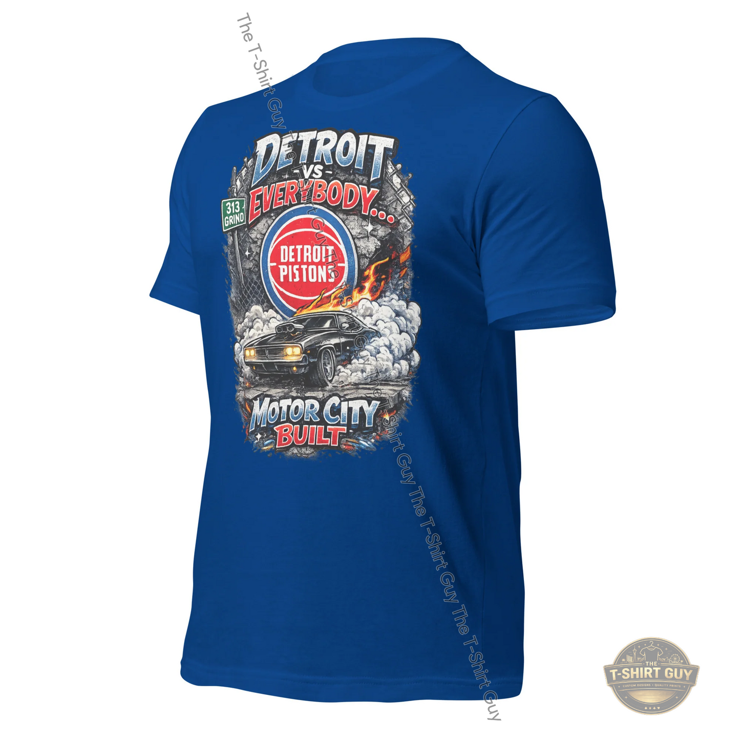 Watermarked - Detroit Vs Everybody Motor City Built Unisex t-shirt
