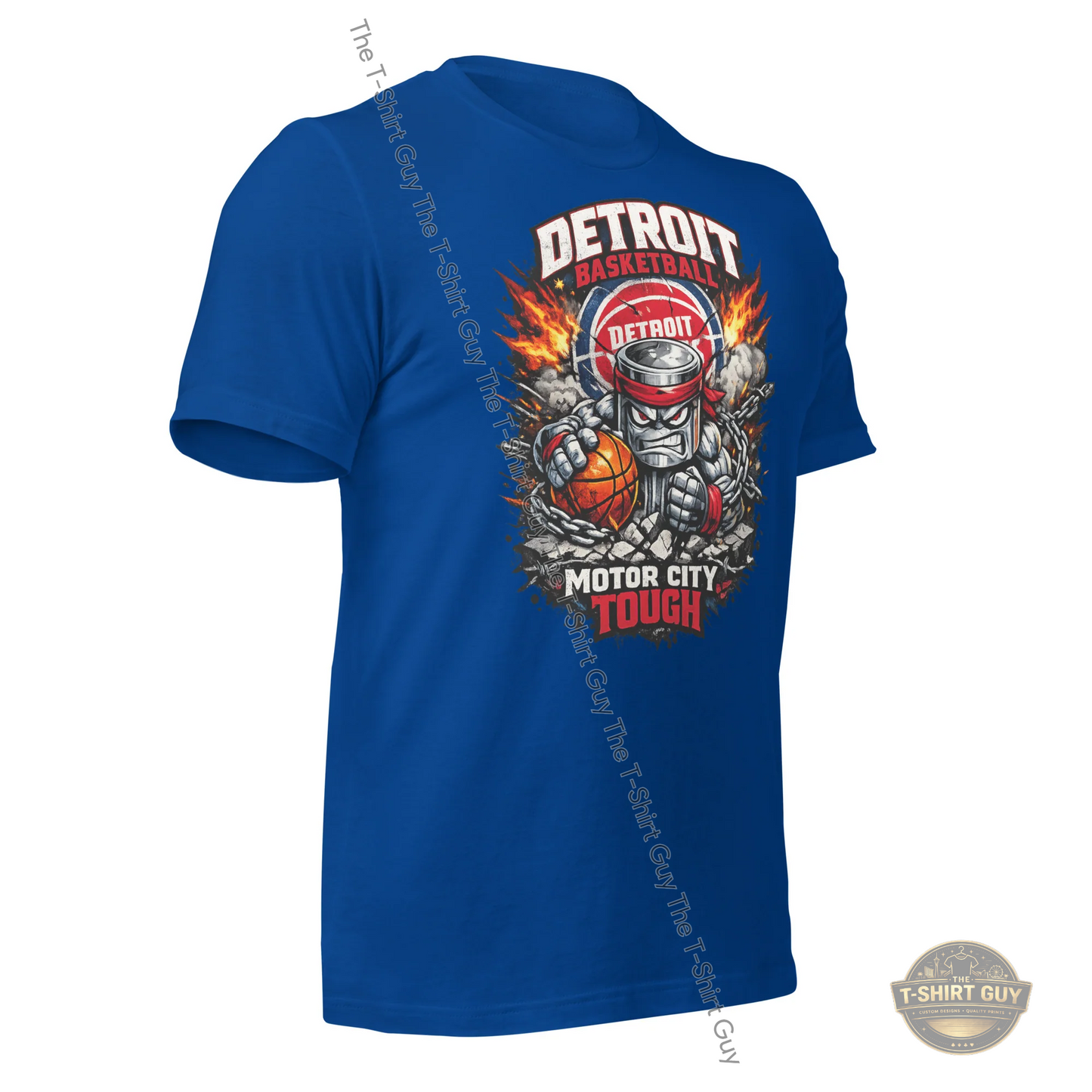 Watermarked - Detroit Basketball Motor City Tough Unisex t-shirt
