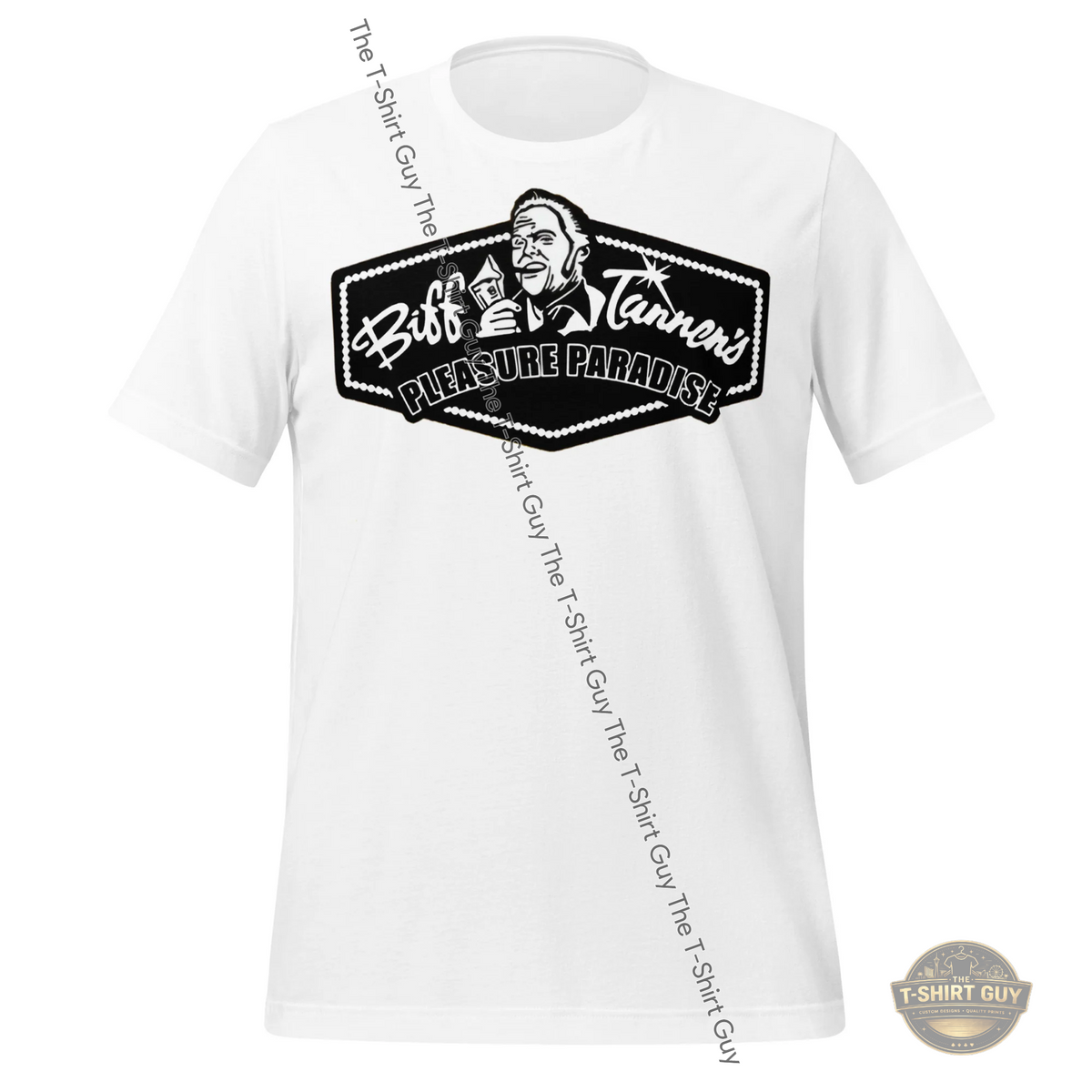 Watermarked - Biff Tannen's Pleasure Paradise Unisex t-shirt