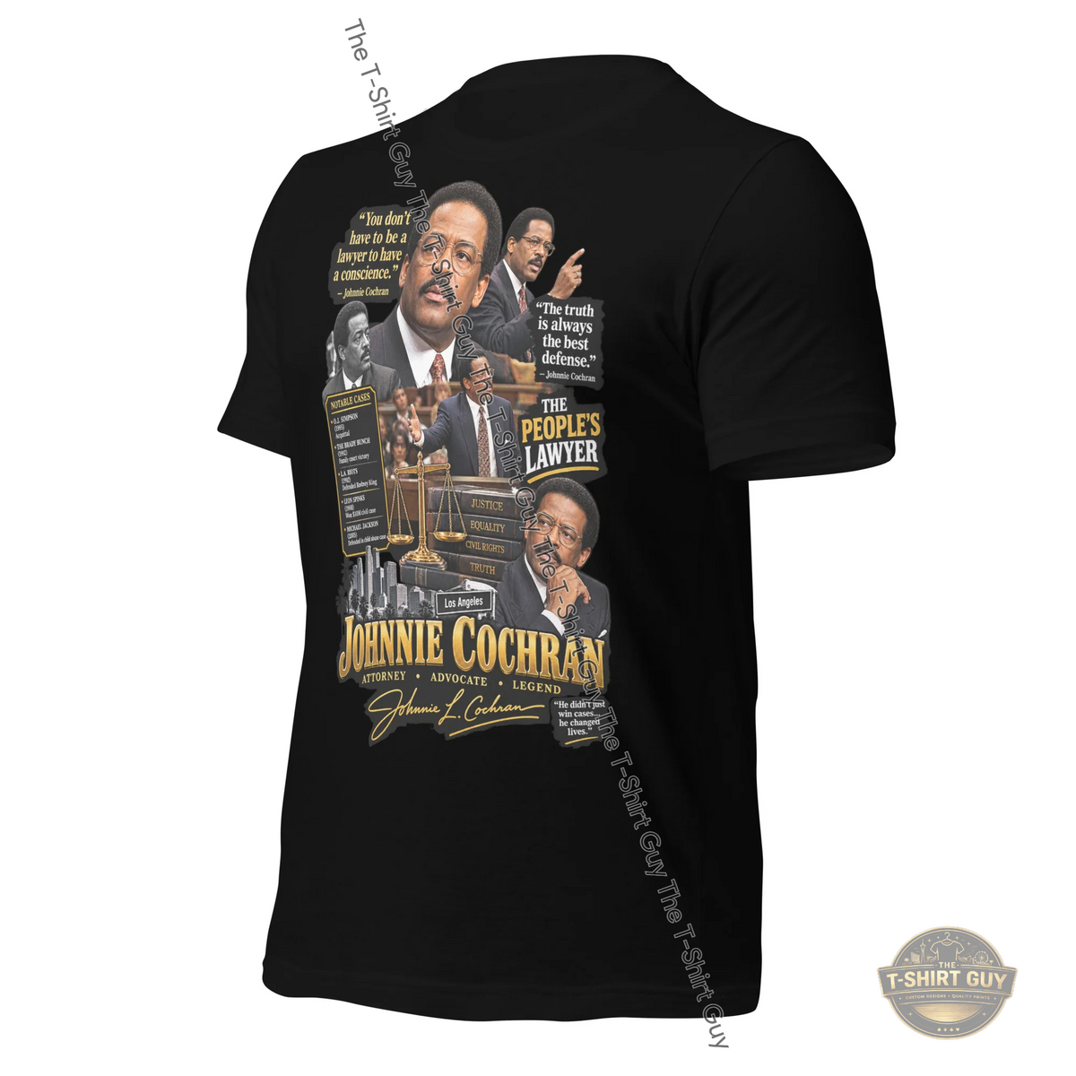 Watermarked - Johnnie Cochran Unisex t-shirt