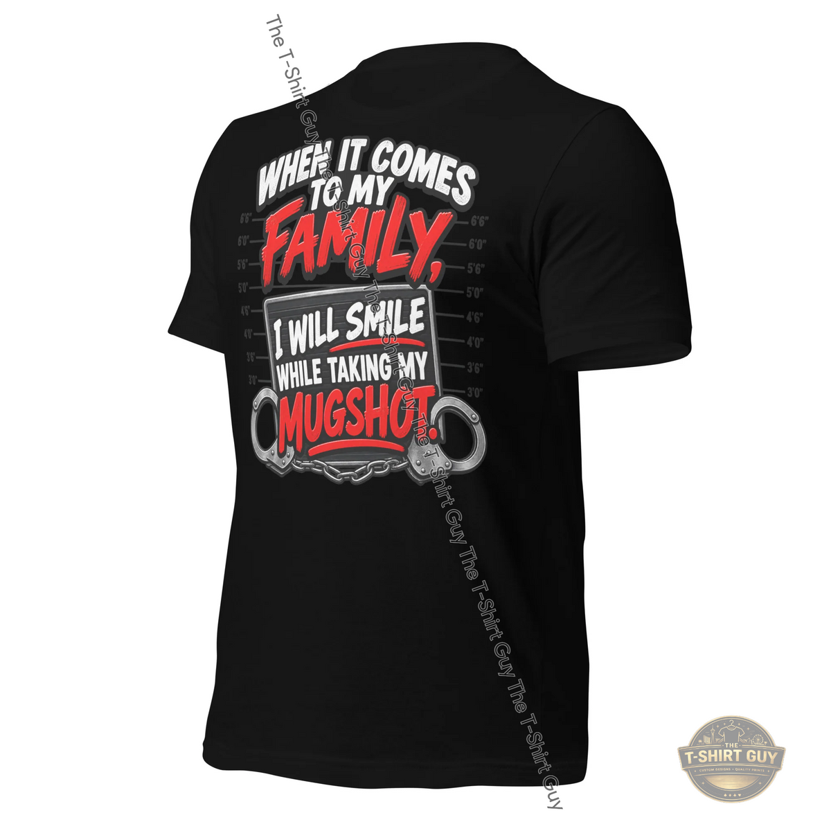 Watermarked - When It Comes To My Family Unisex t-shirt