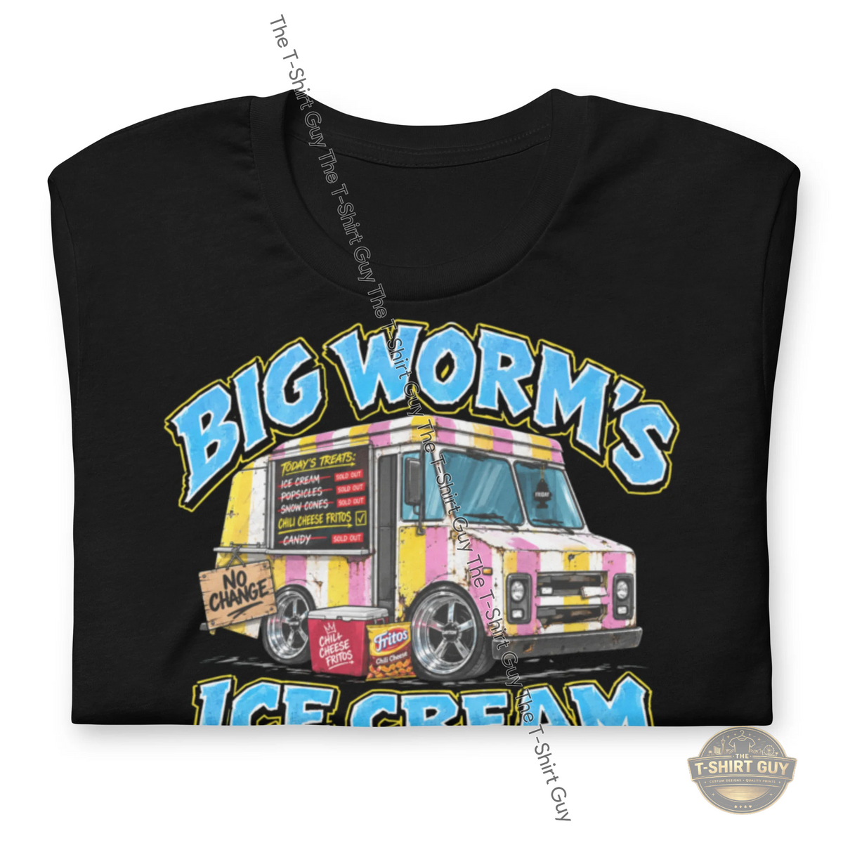Watermarked - Big Worm's Ice Cream Unisex t-shirt