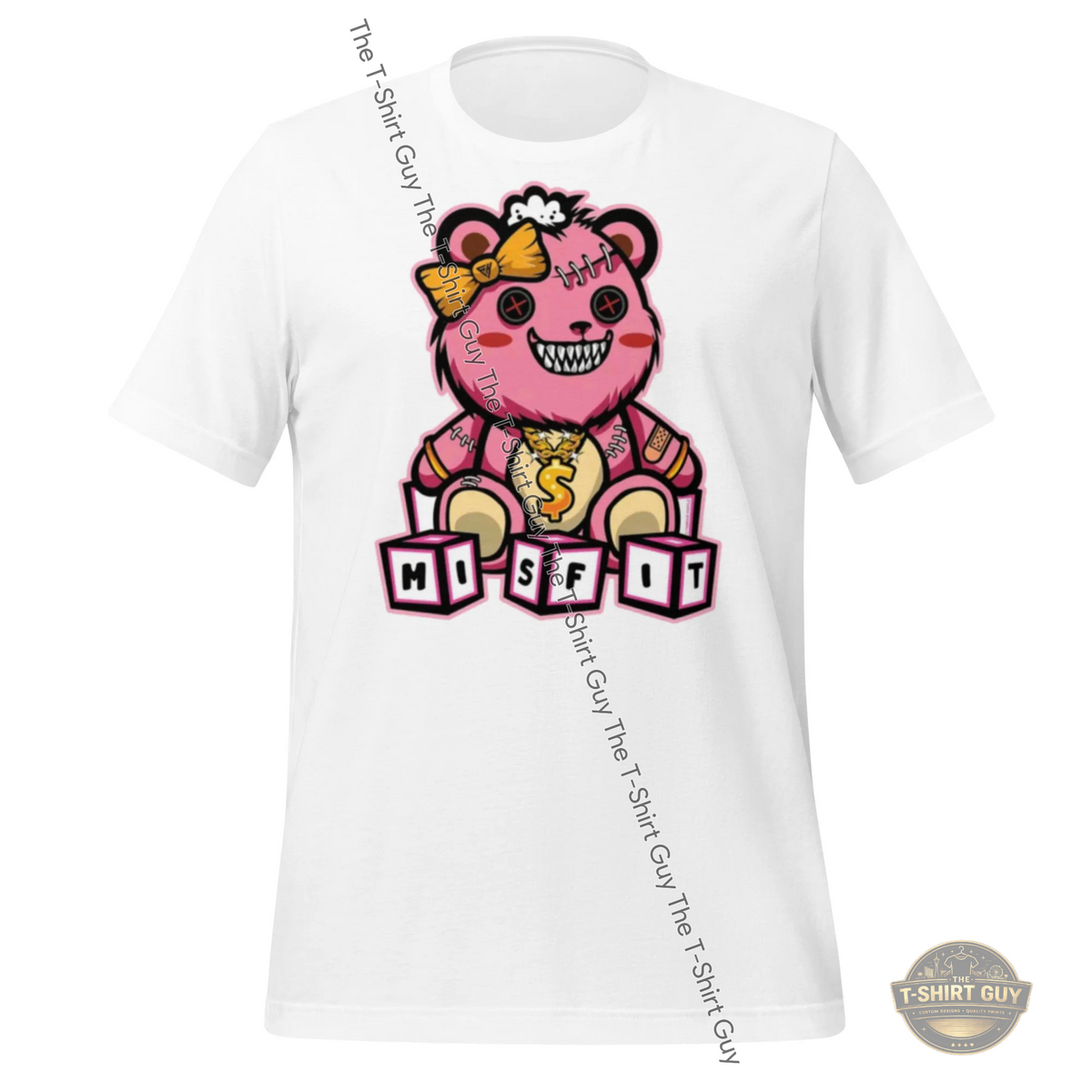 Watermarked - Girl Misfit Bear Unisex t-shirt