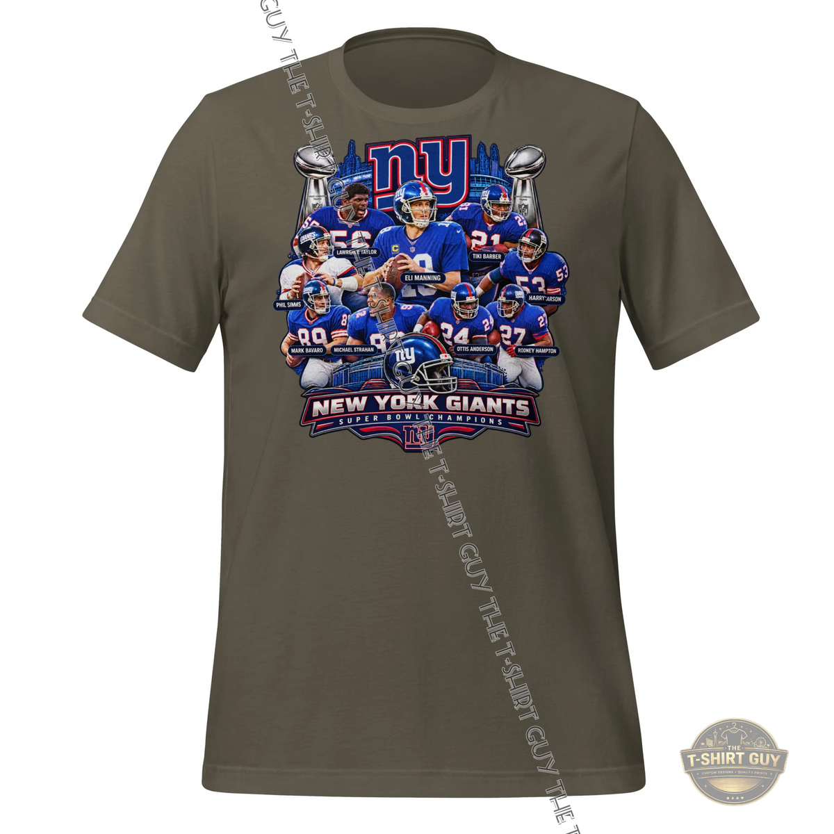 Watermarked - New York Giants Superbowl Champions Unisex t-shirt