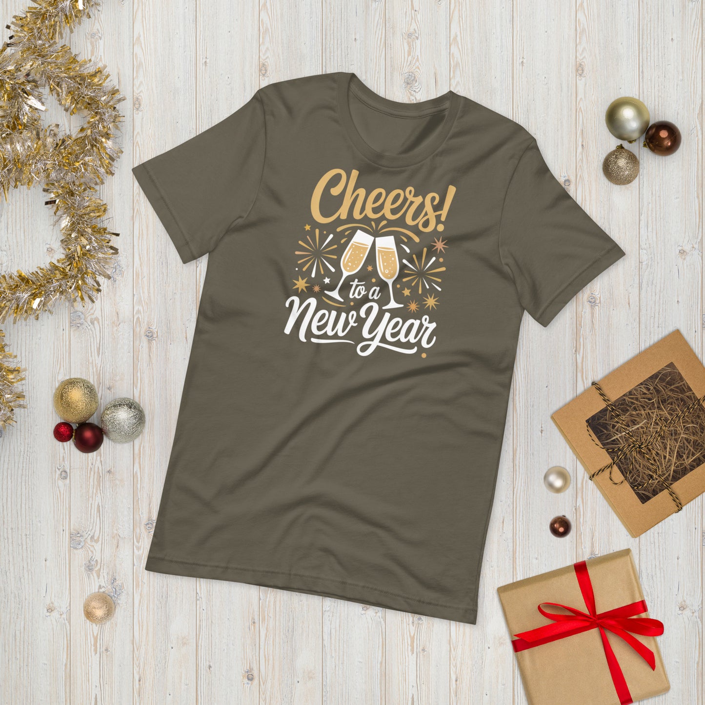 Cheers To A Happy New Year Party Unisex t-shirt