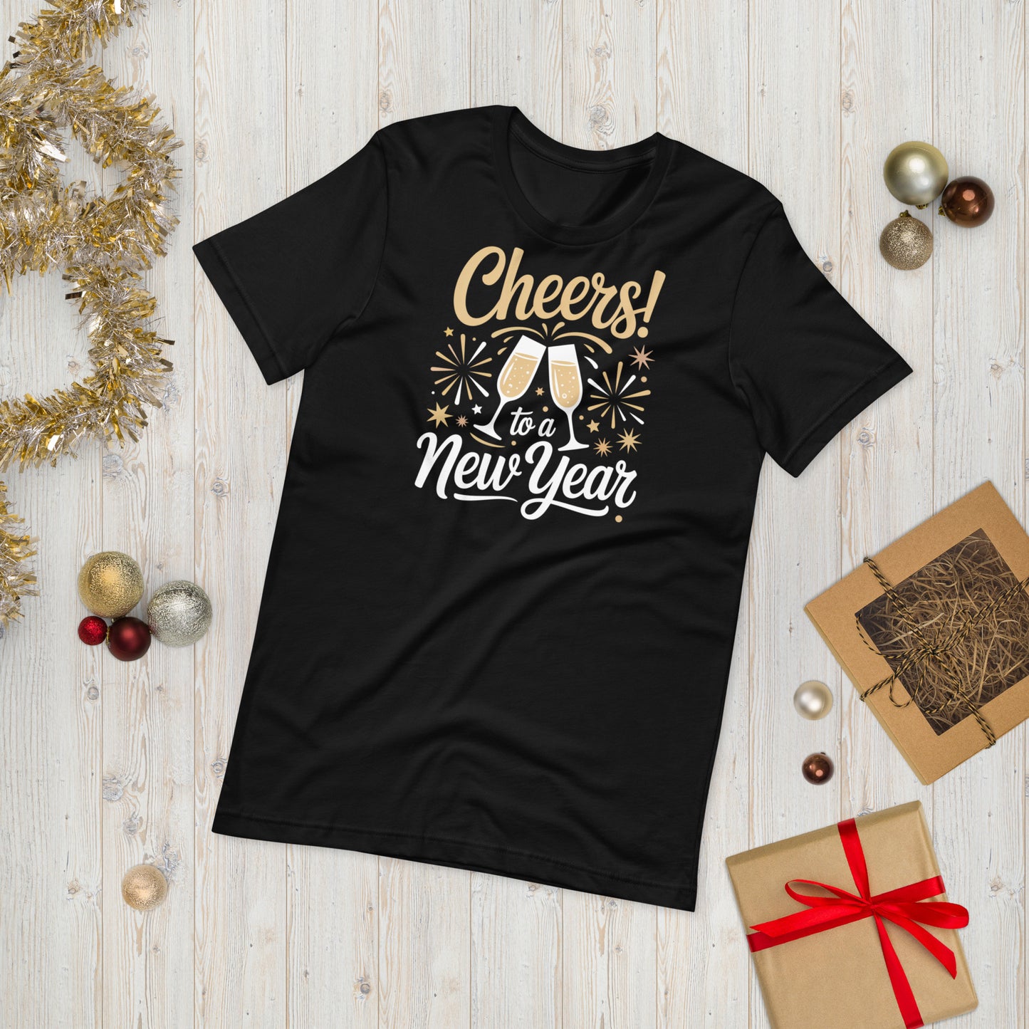Cheers To A Happy New Year Party Unisex t-shirt