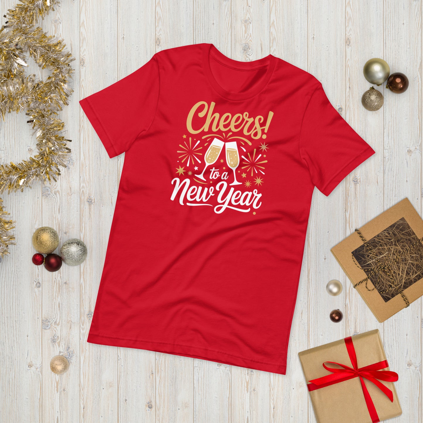 Cheers To A Happy New Year Party Unisex t-shirt