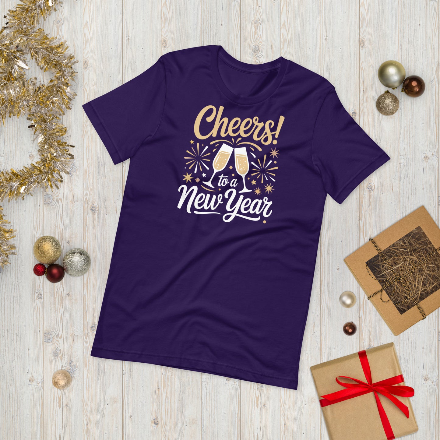 Cheers To A Happy New Year Party Unisex t-shirt