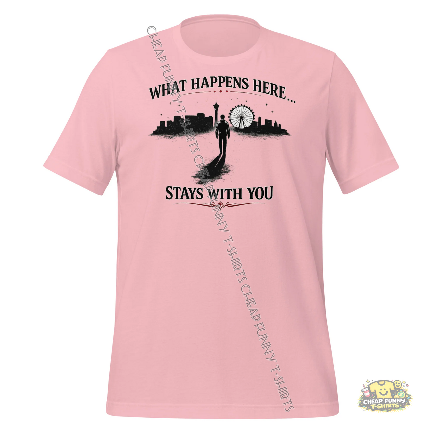 Watermarked - What Happens Here Stays With You Unisex t-shirt