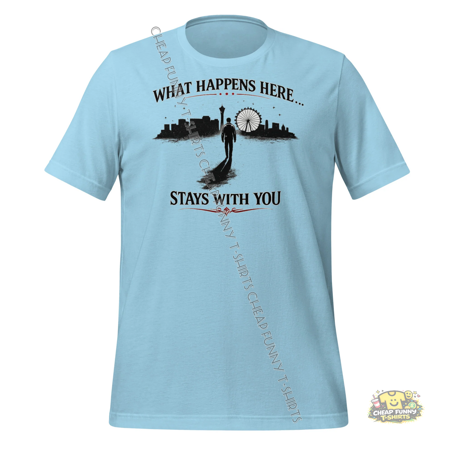 Watermarked - What Happens Here Stays With You Unisex t-shirt