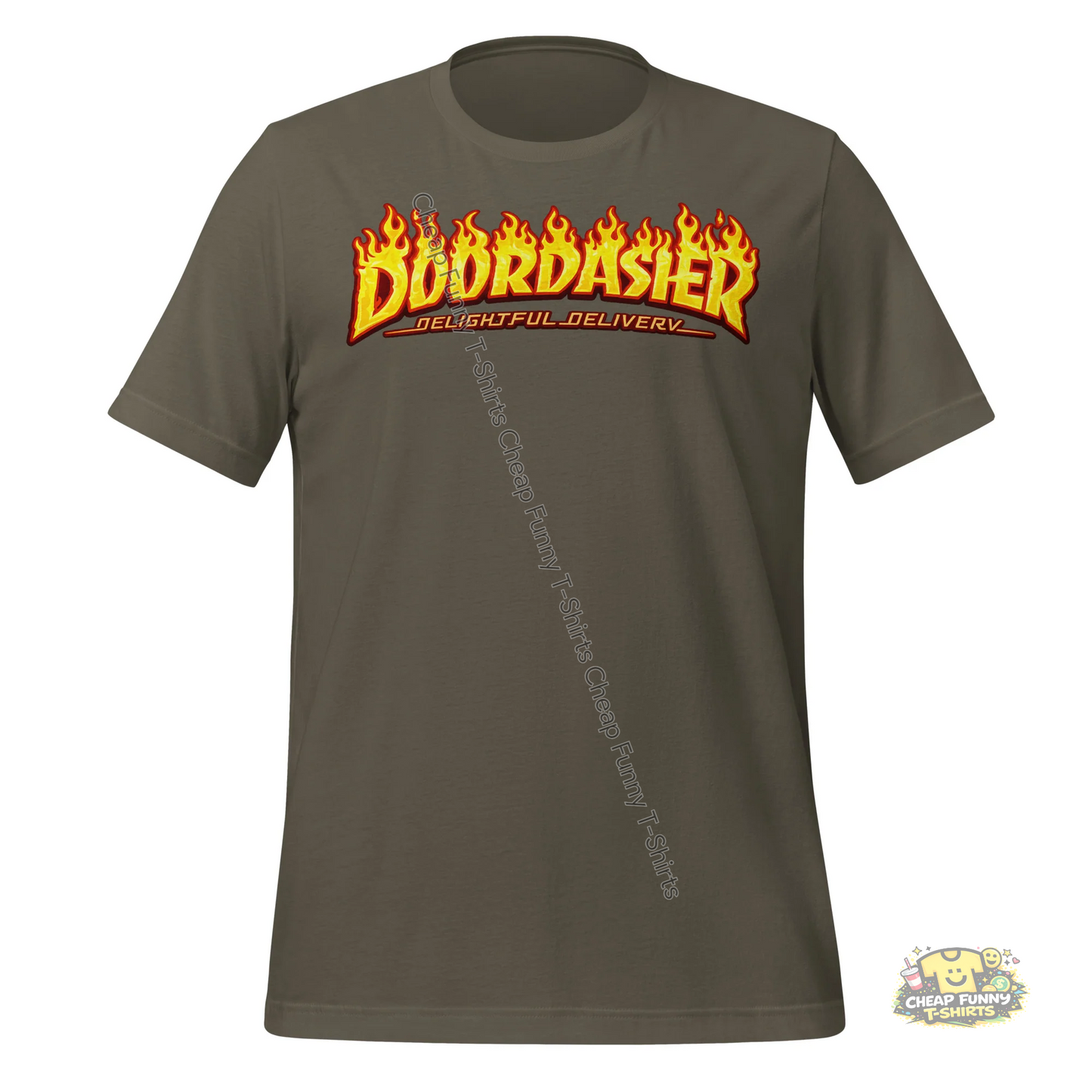 Watermarked - Fiery Doordasher Unisex t-shirt