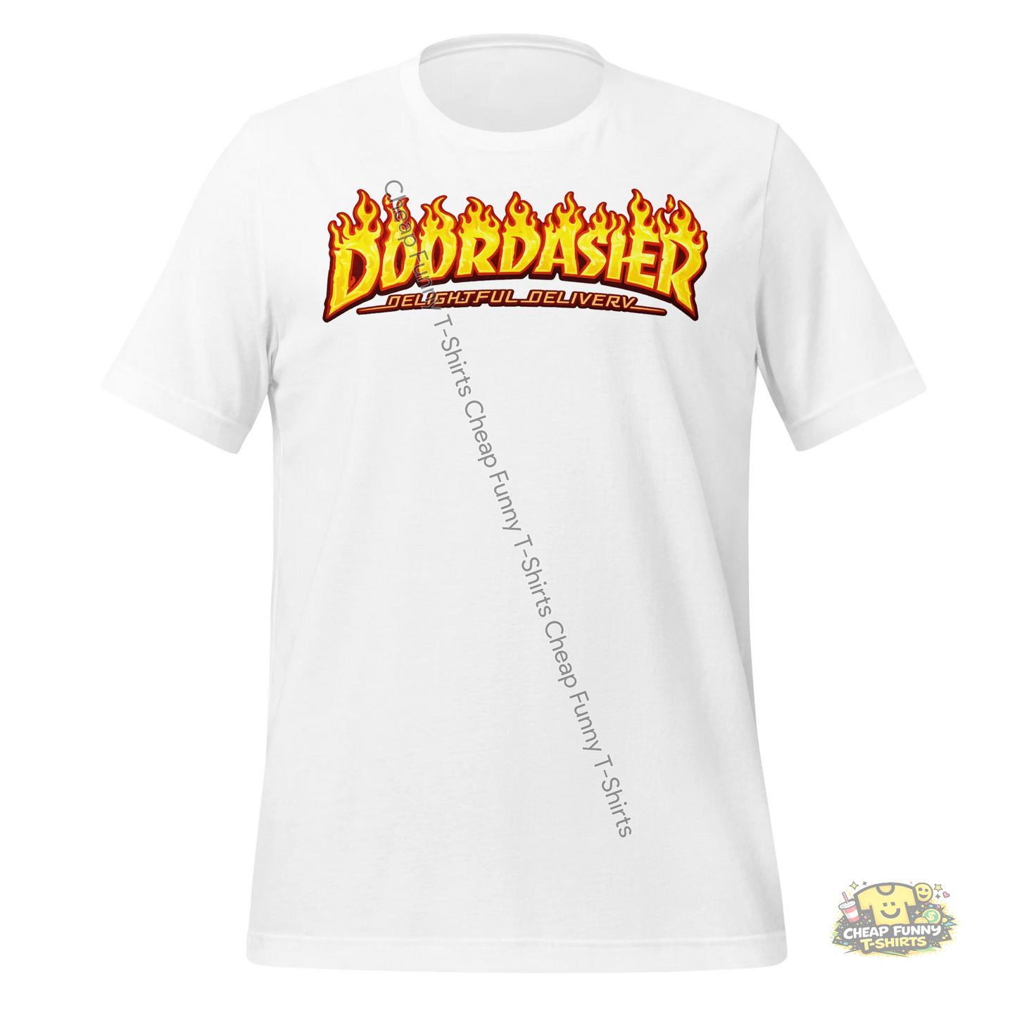 Watermarked - Fiery Doordasher Unisex t-shirt