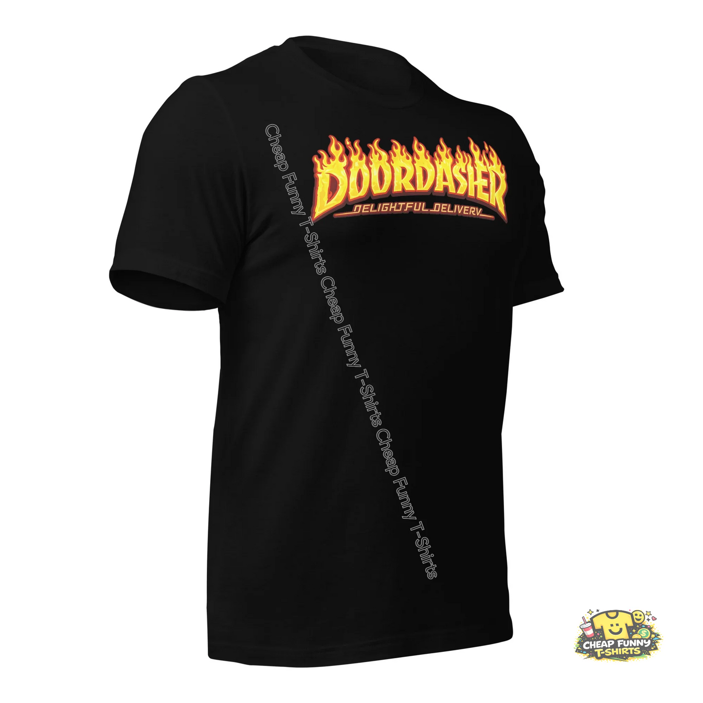 Watermarked - Fiery Doordasher Unisex t-shirt