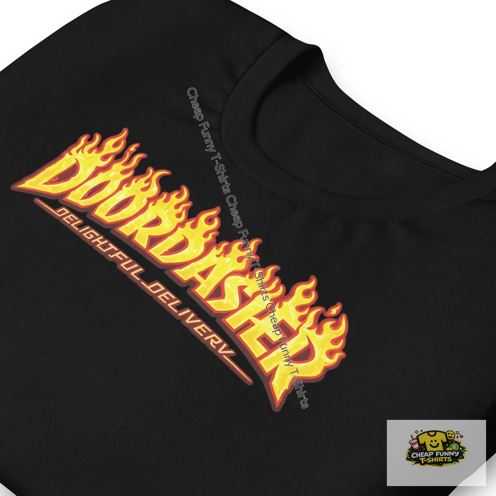 Watermarked - Fiery Doordasher Unisex t-shirt