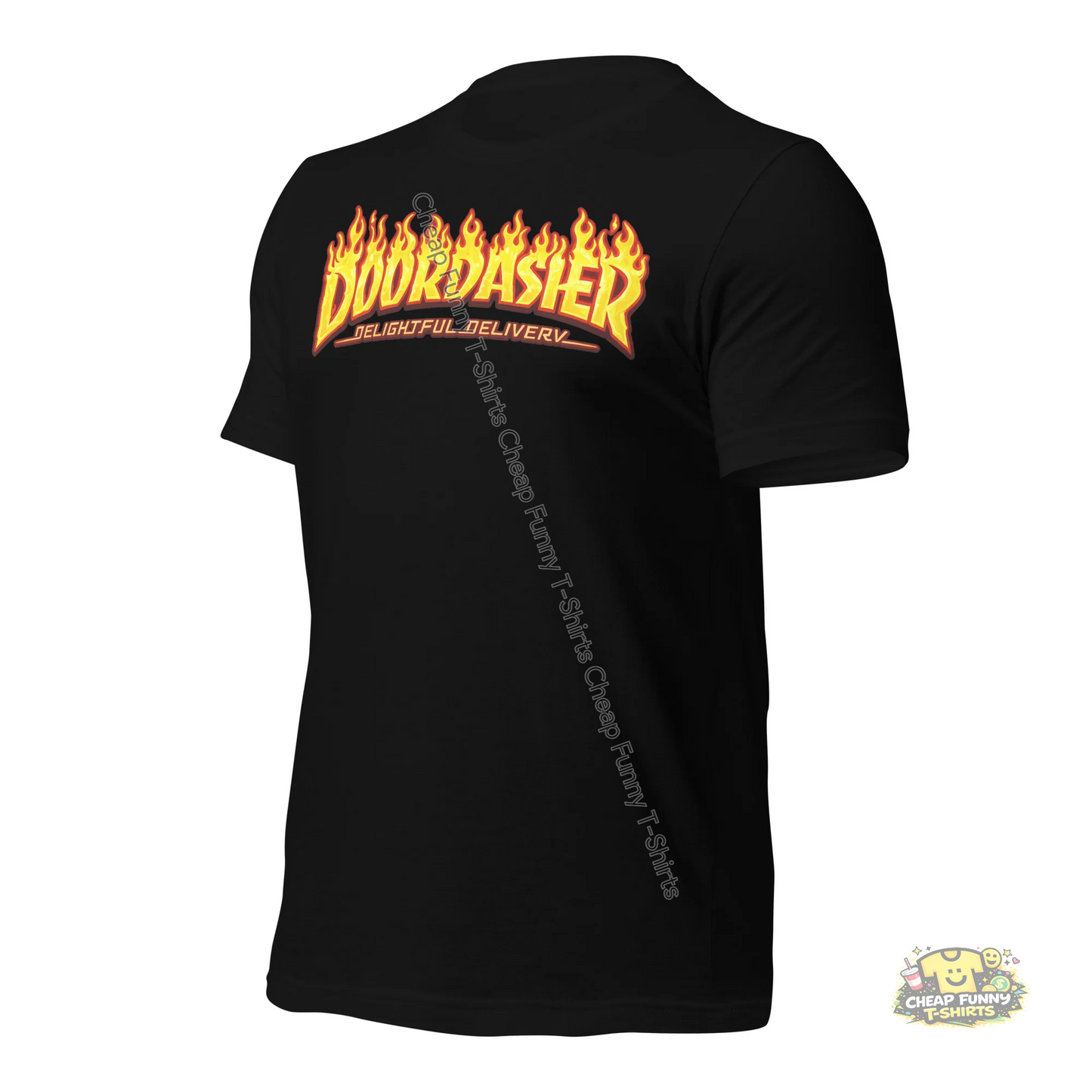 Watermarked - Fiery Doordasher Unisex t-shirt