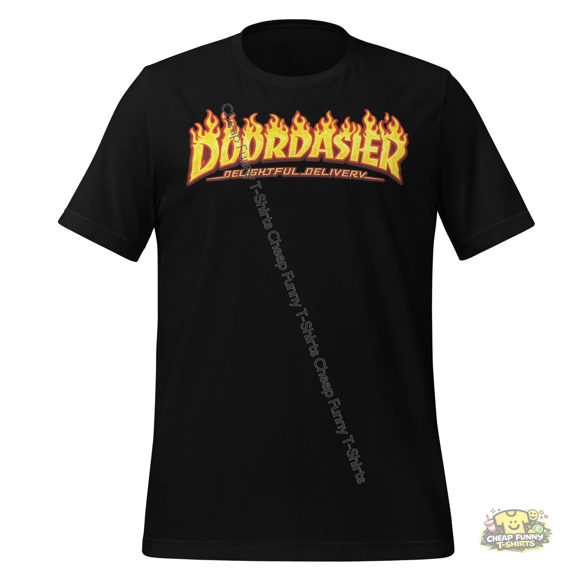 Watermarked - Fiery Doordasher Unisex t-shirt
