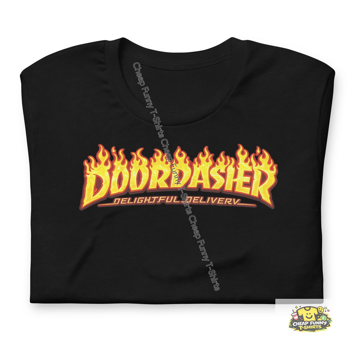 Watermarked - Fiery Doordasher Unisex t-shirt