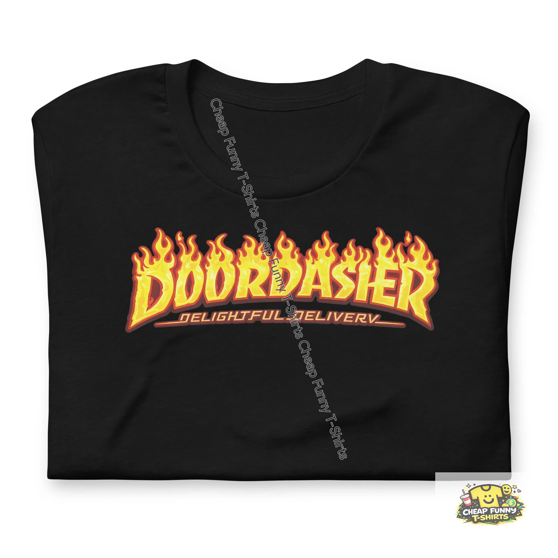 Watermarked - Fiery Doordasher Unisex t-shirt