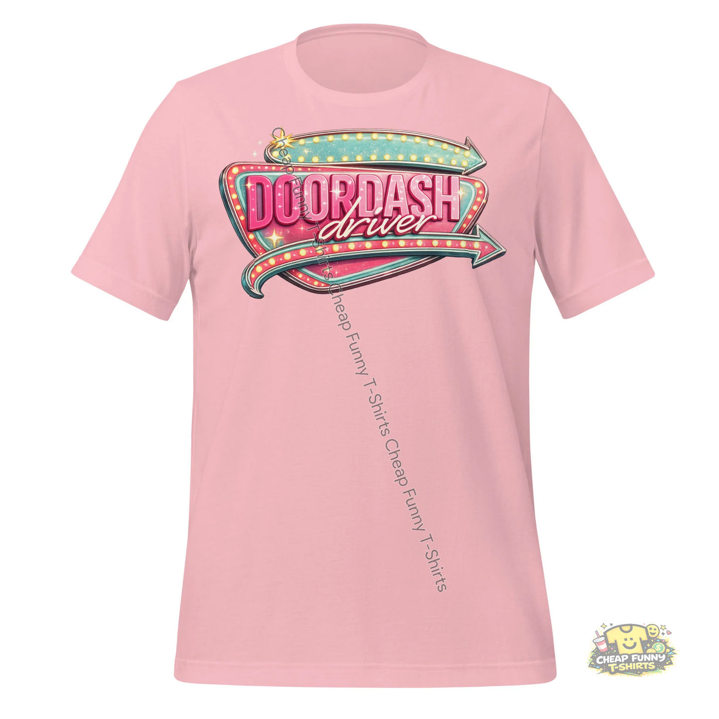 Watermarked - Retro Doordash Diner Style Unisex t-shirt