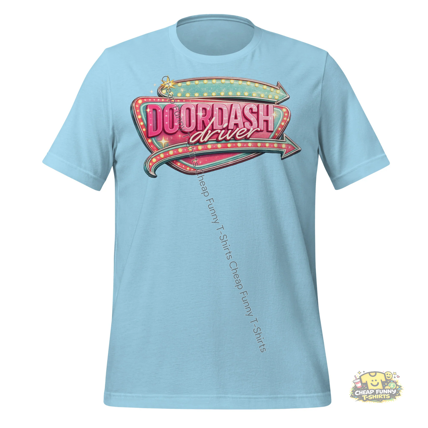 Watermarked - Retro Doordash Diner Style Unisex t-shirt