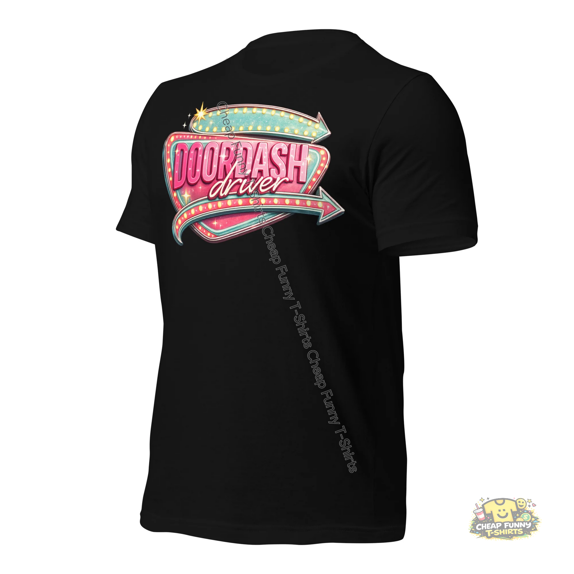 Watermarked - Retro Doordash Diner Style Unisex t-shirt