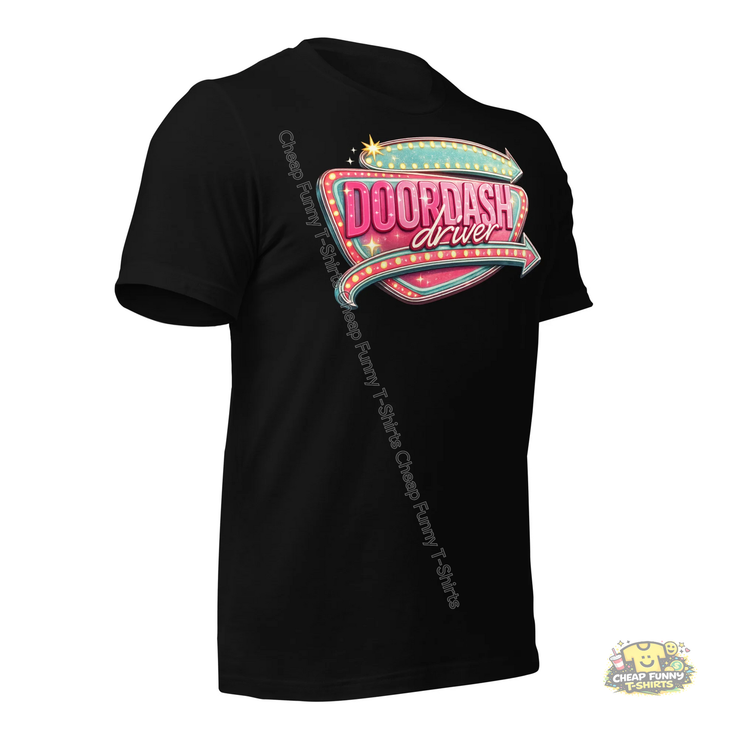 Watermarked - Retro Doordash Diner Style Unisex t-shirt