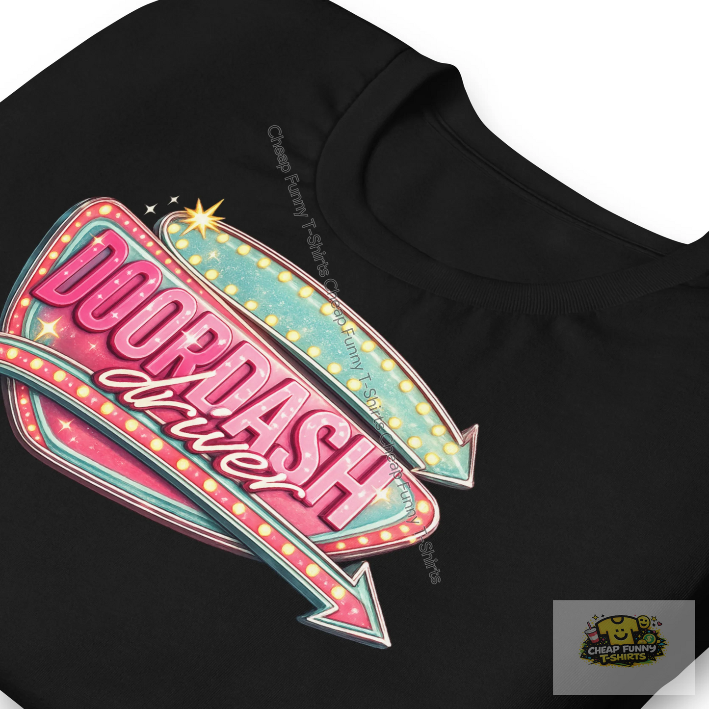 Watermarked - Retro Doordash Diner Style Unisex t-shirt