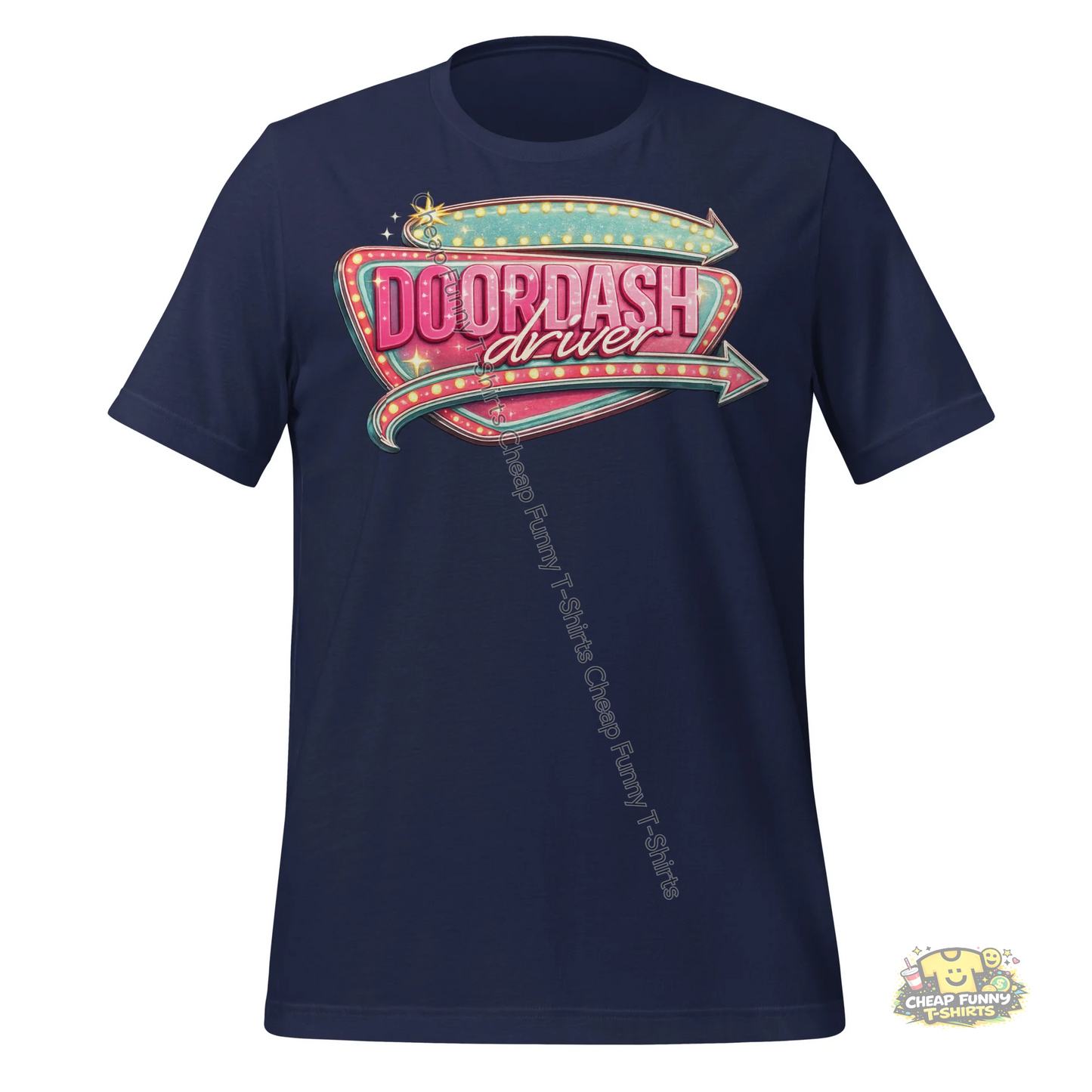 Watermarked - Retro Doordash Diner Style Unisex t-shirt
