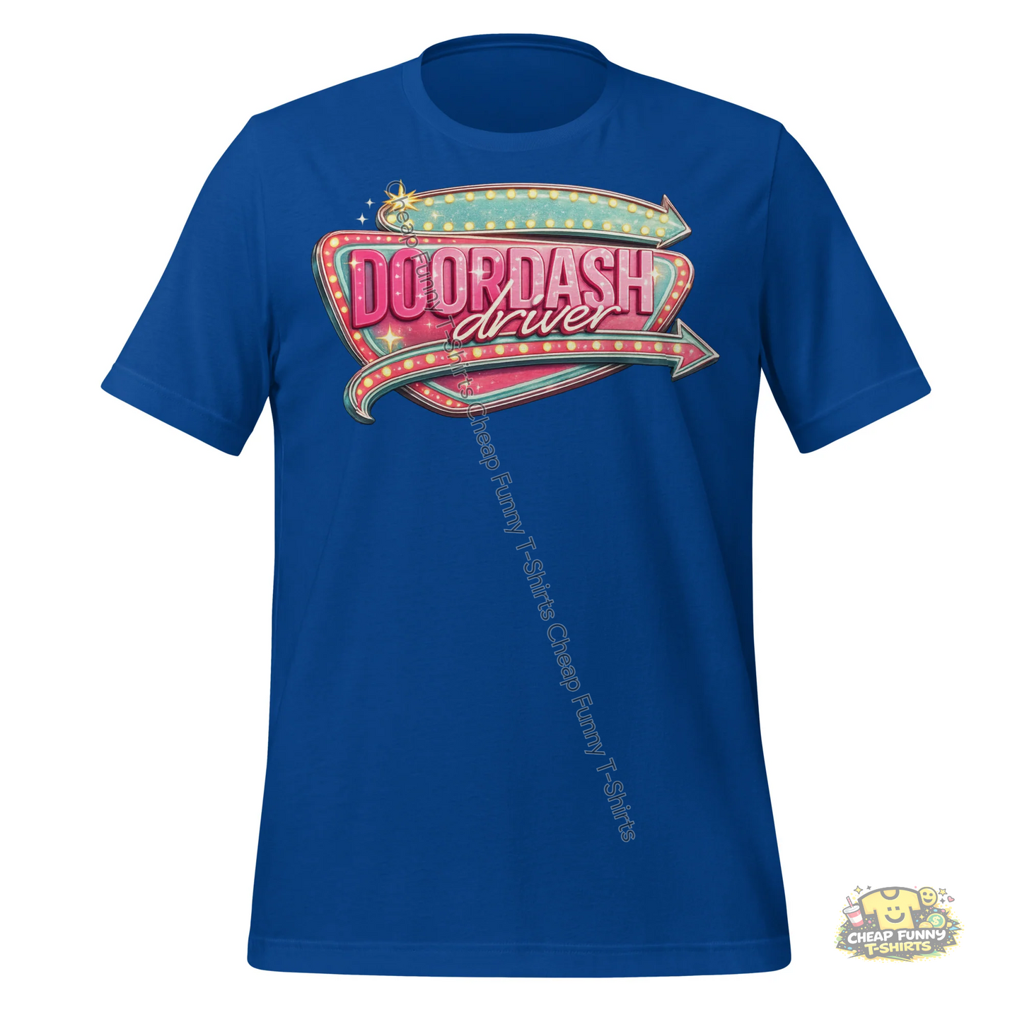 Watermarked - Retro Doordash Diner Style Unisex t-shirt
