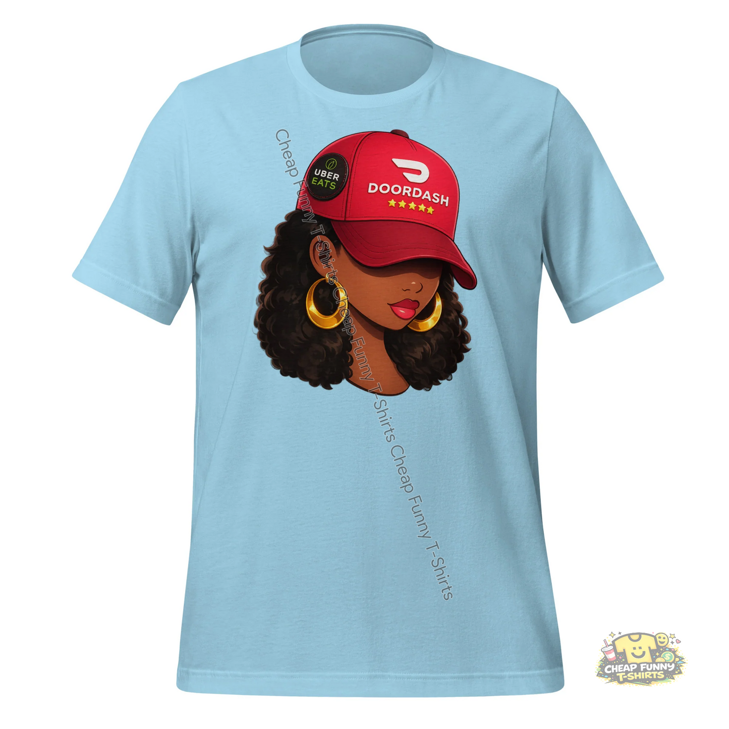 Watermarked - Doordash and Uber Eats Girl Unisex t-shirt