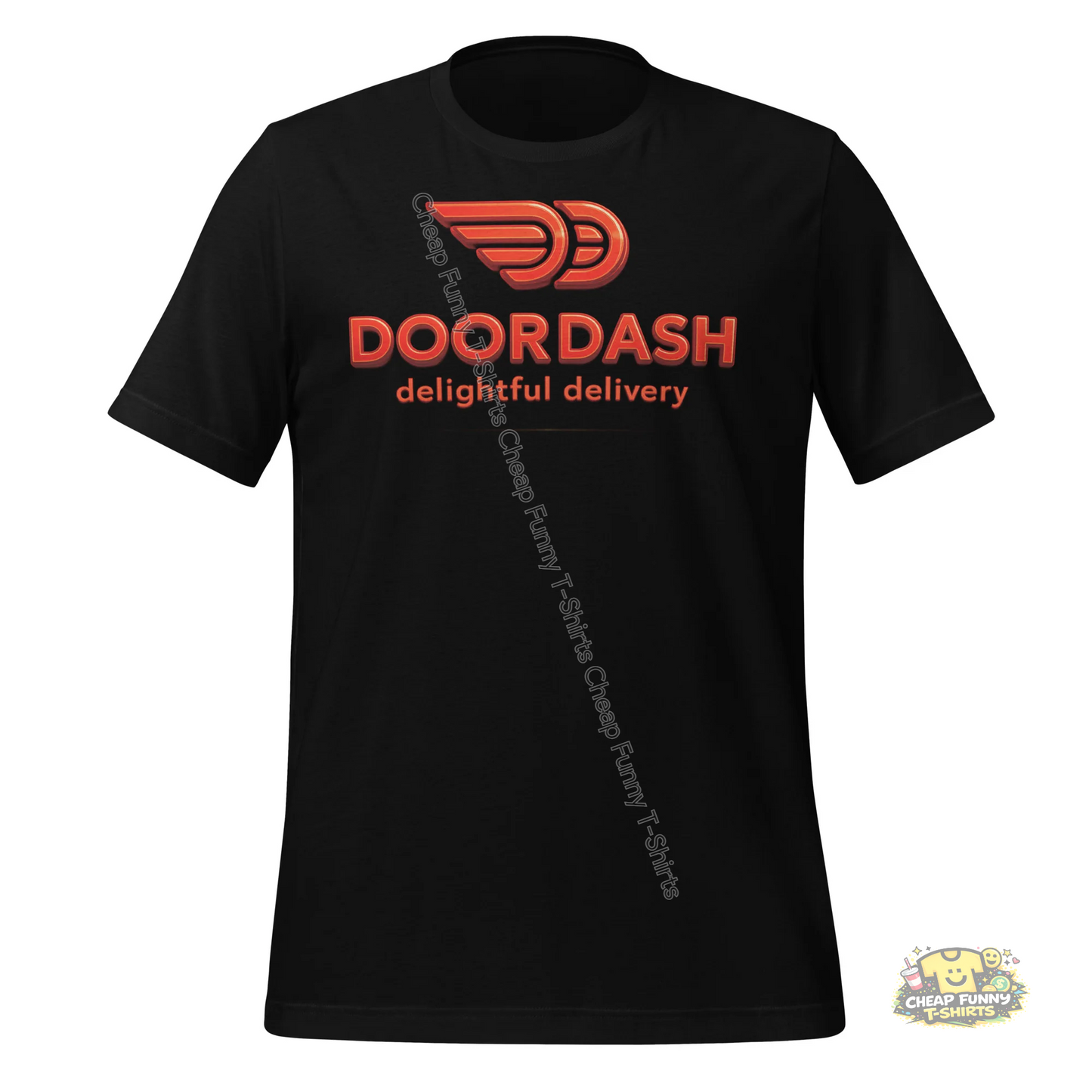 Watermarked - Doordash Delightful Delivery Unisex t-shirt
