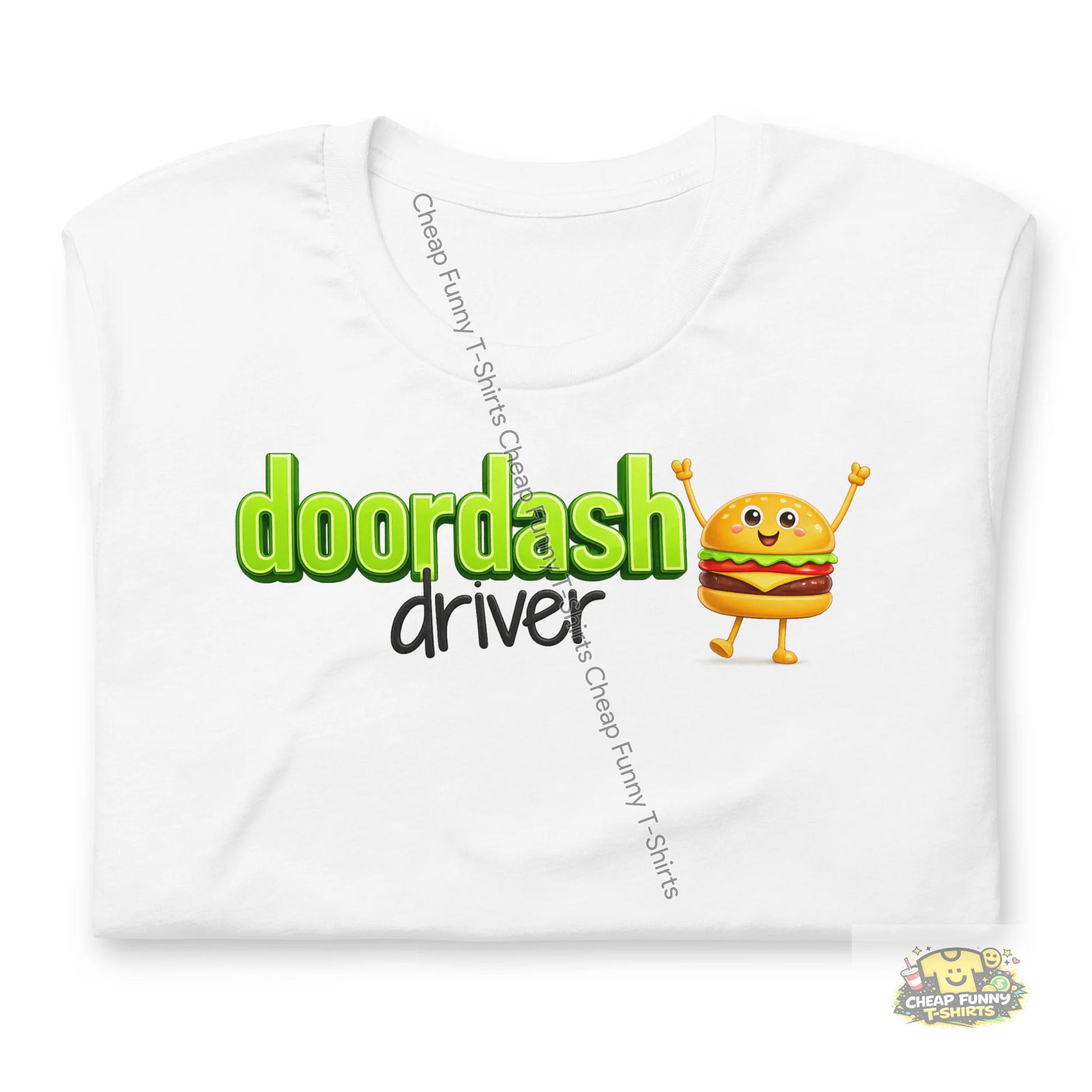 Watermarked - Burger Doordash Driver Unisex t-shirt