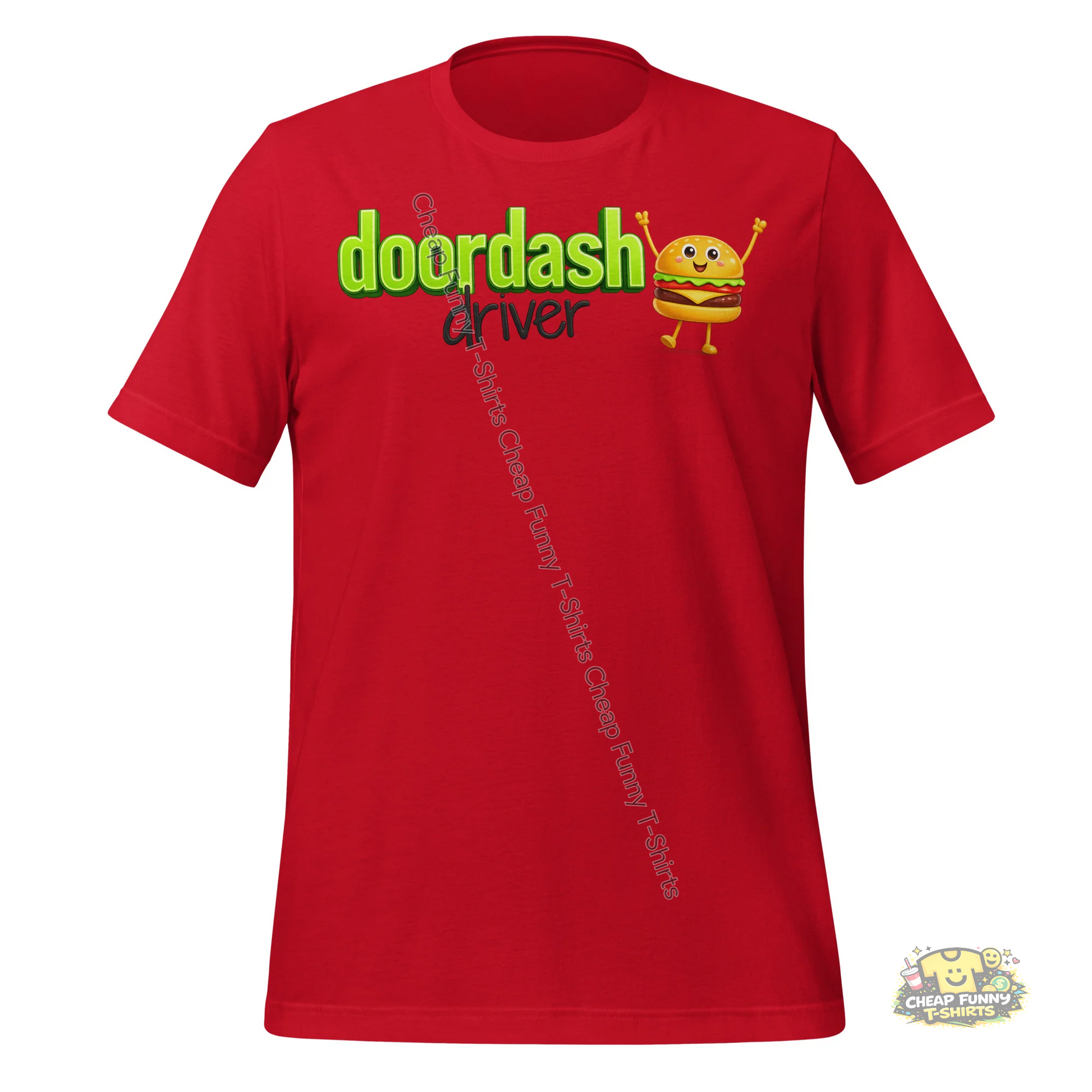 Watermarked - Burger Doordash Driver Unisex t-shirt
