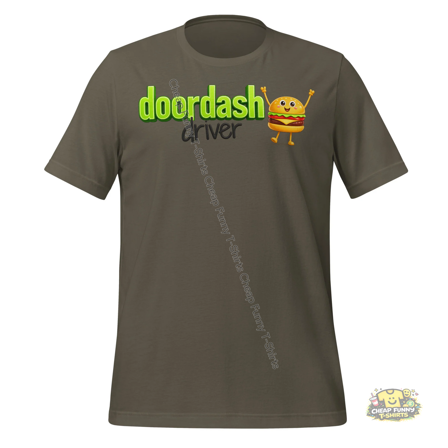 Watermarked - Burger Doordash Driver Unisex t-shirt