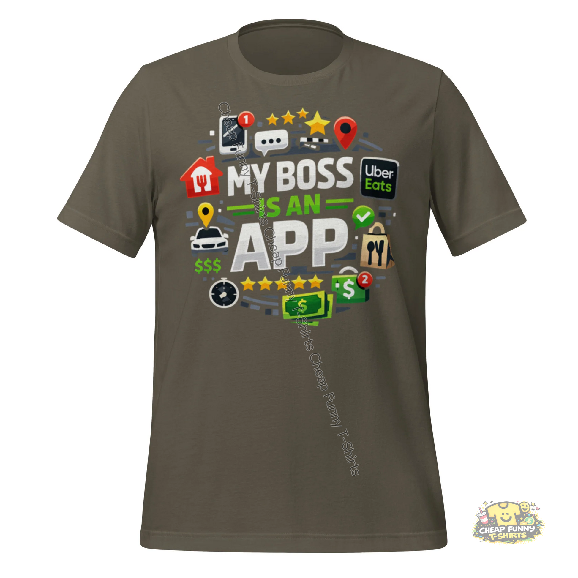 Watermarked - My Boss Is An App Unisex t-shirt