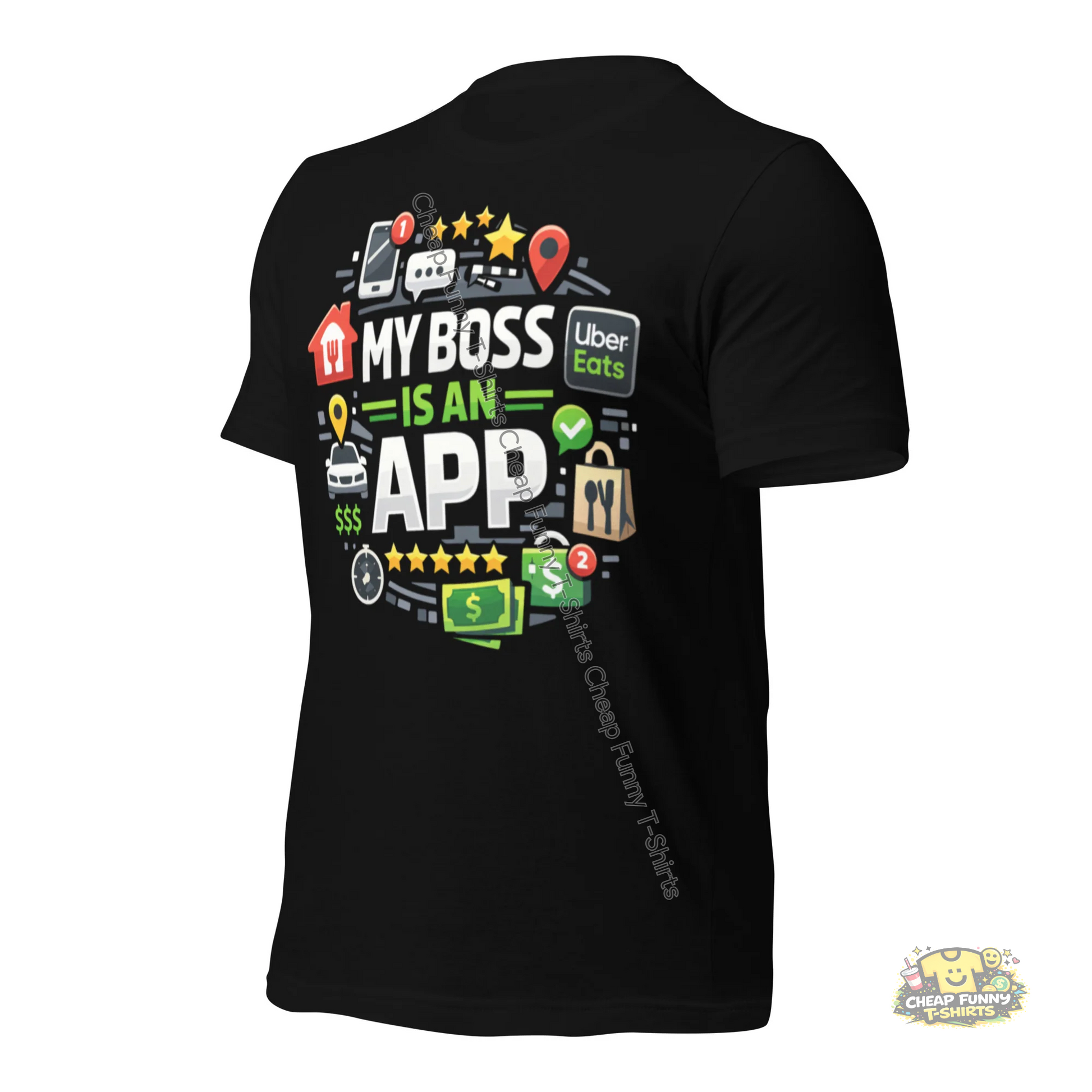 Watermarked - My Boss Is An App Unisex t-shirt