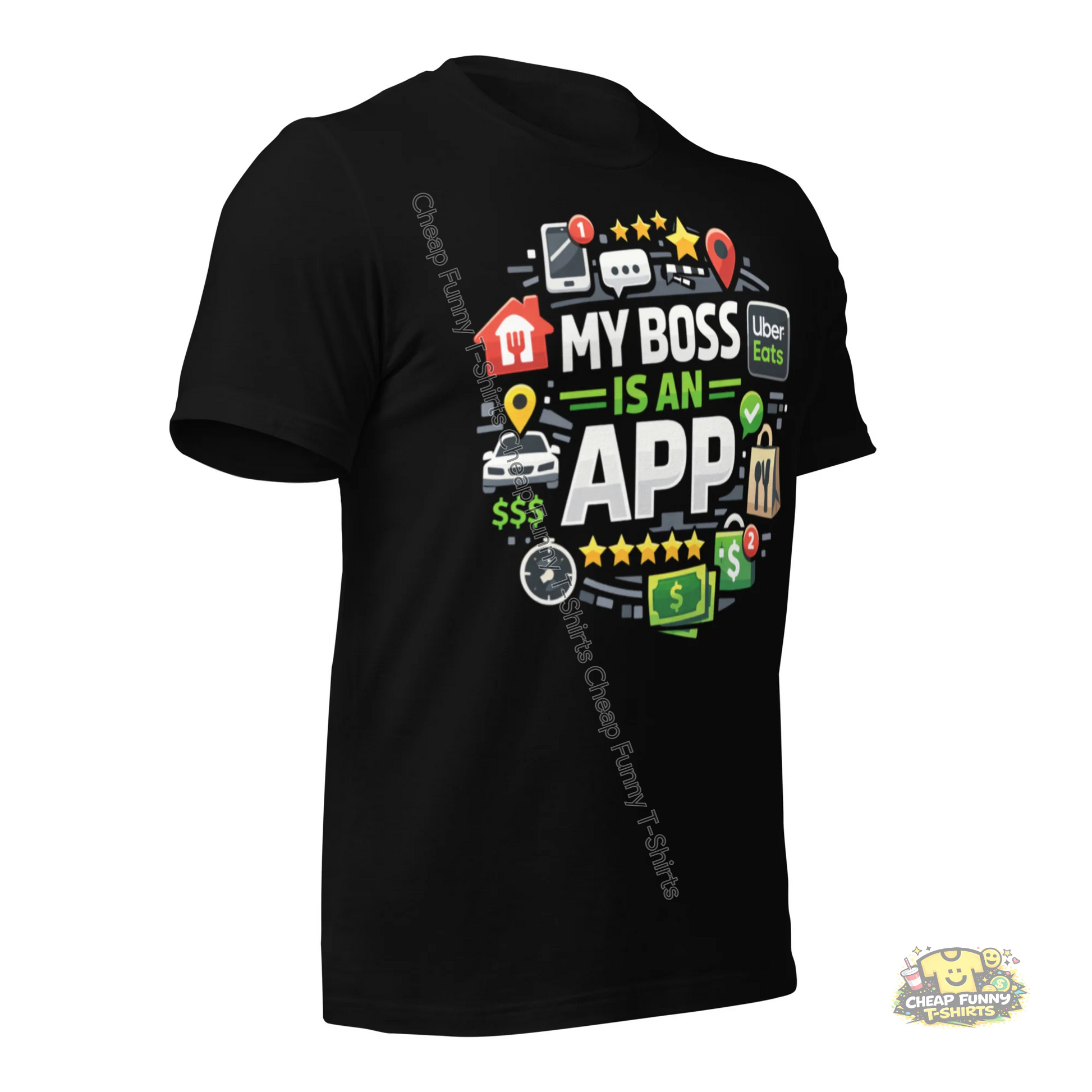 Watermarked - My Boss Is An App Unisex t-shirt
