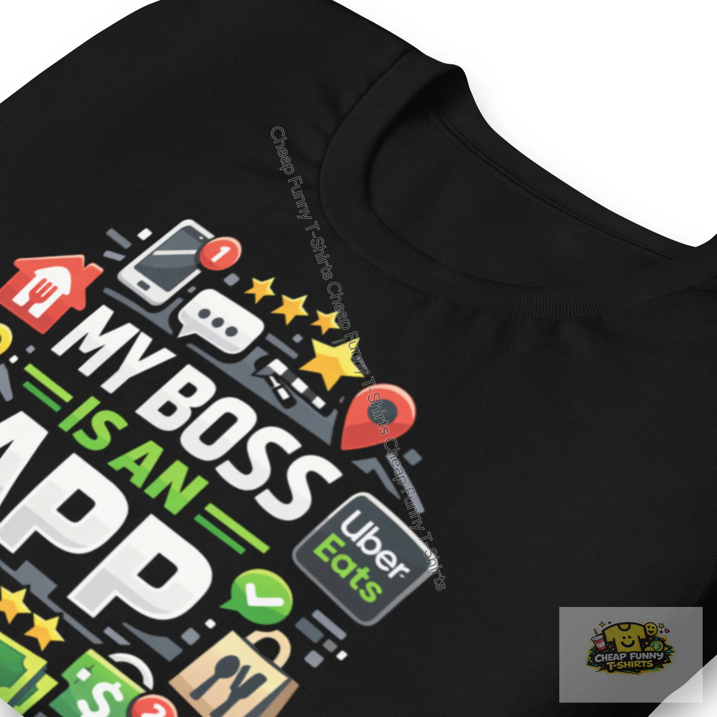 Watermarked - My Boss Is An App Unisex t-shirt