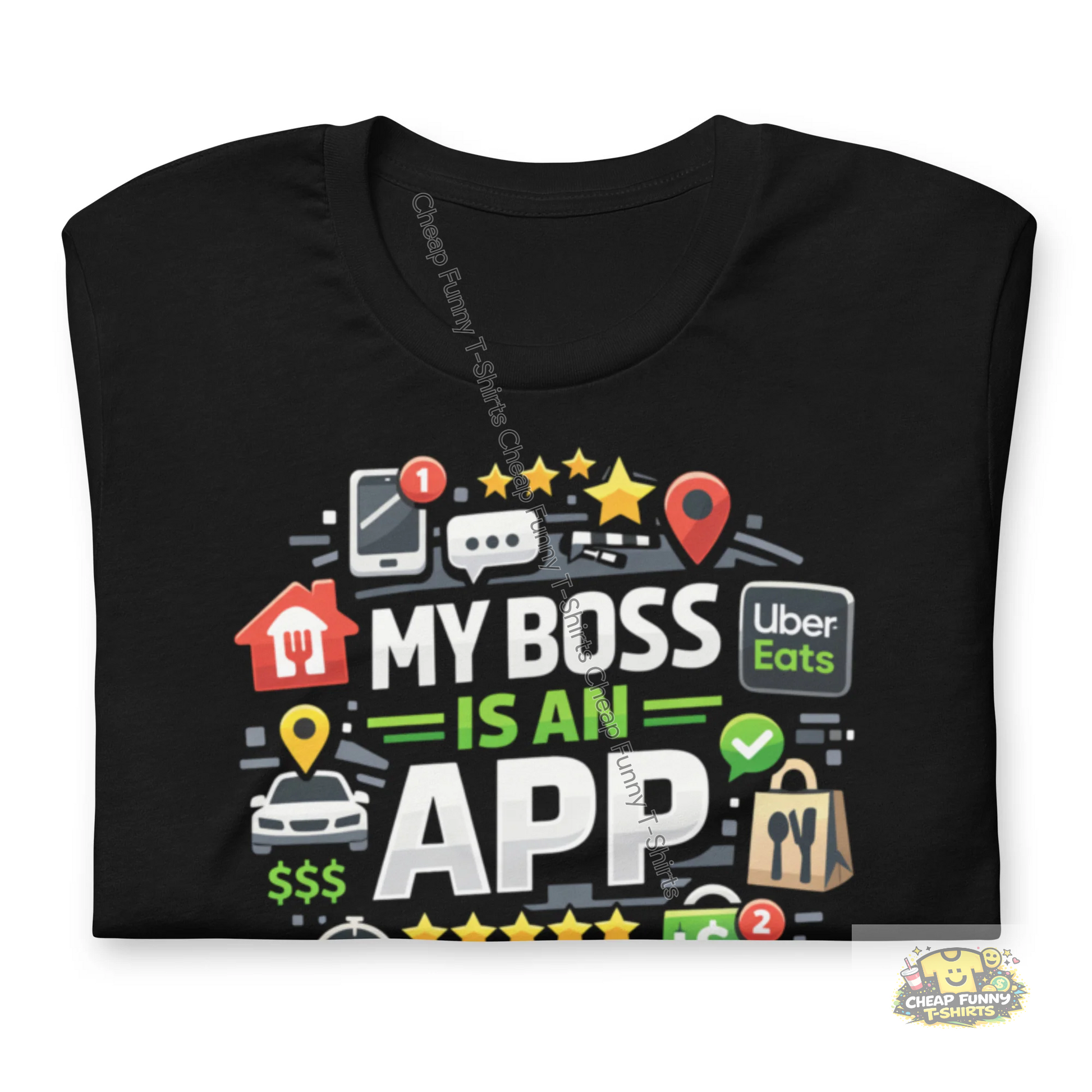 Watermarked - My Boss Is An App Unisex t-shirt