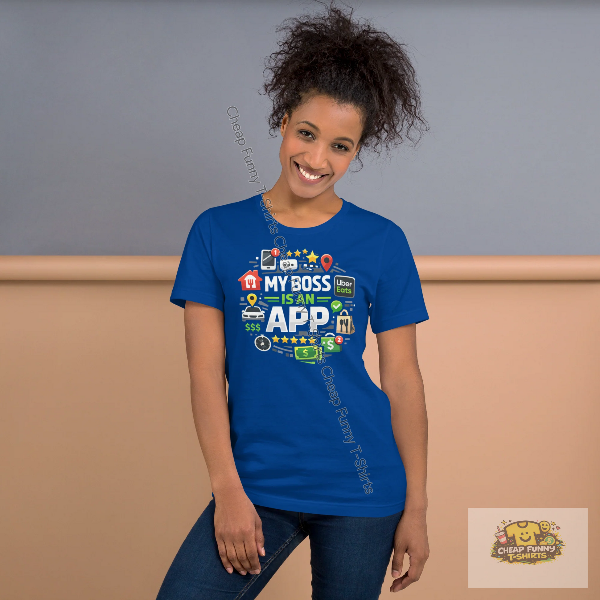 Watermarked - My Boss Is An App Unisex t-shirt