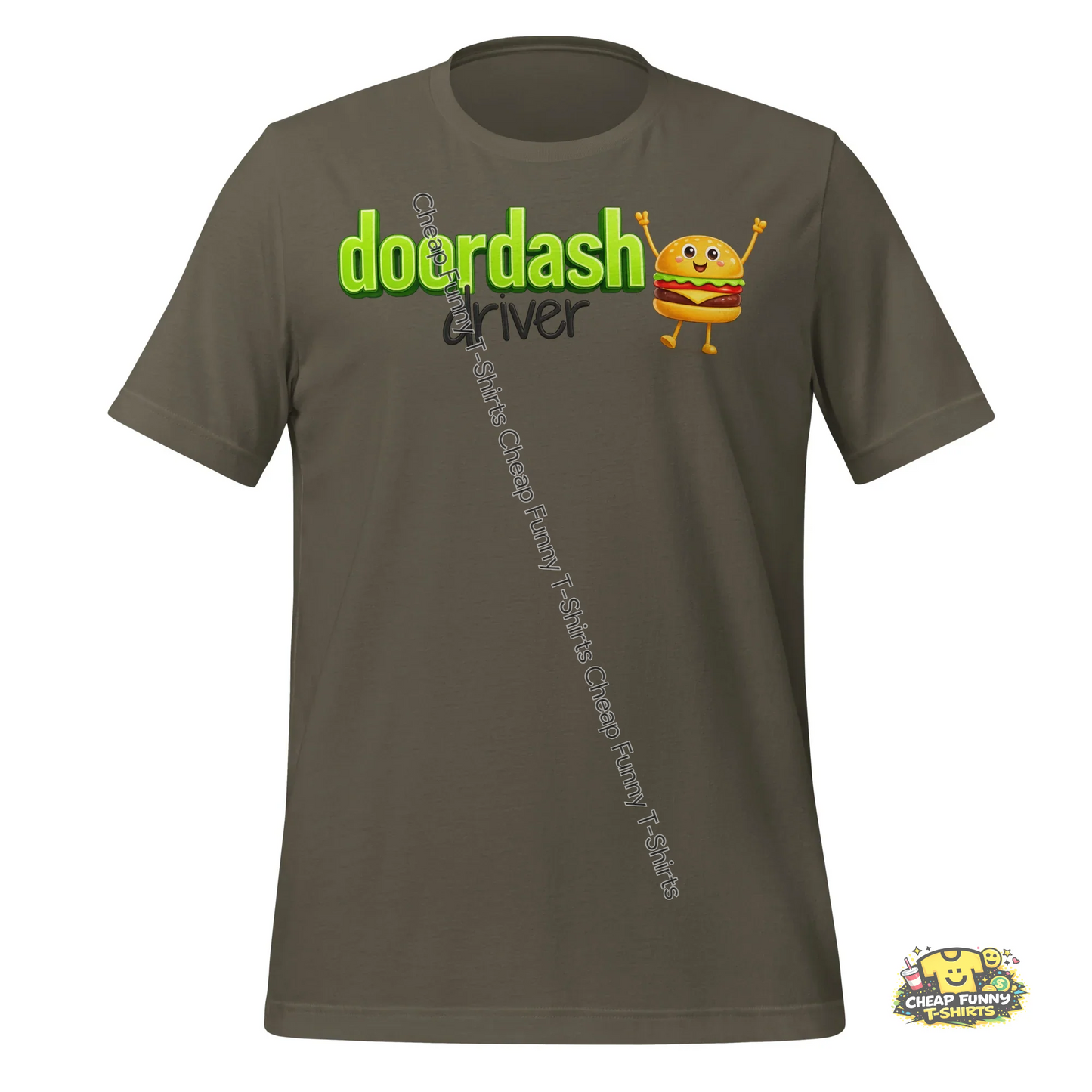 Watermarked - Burger Doordash Driver Unisex t-shirt