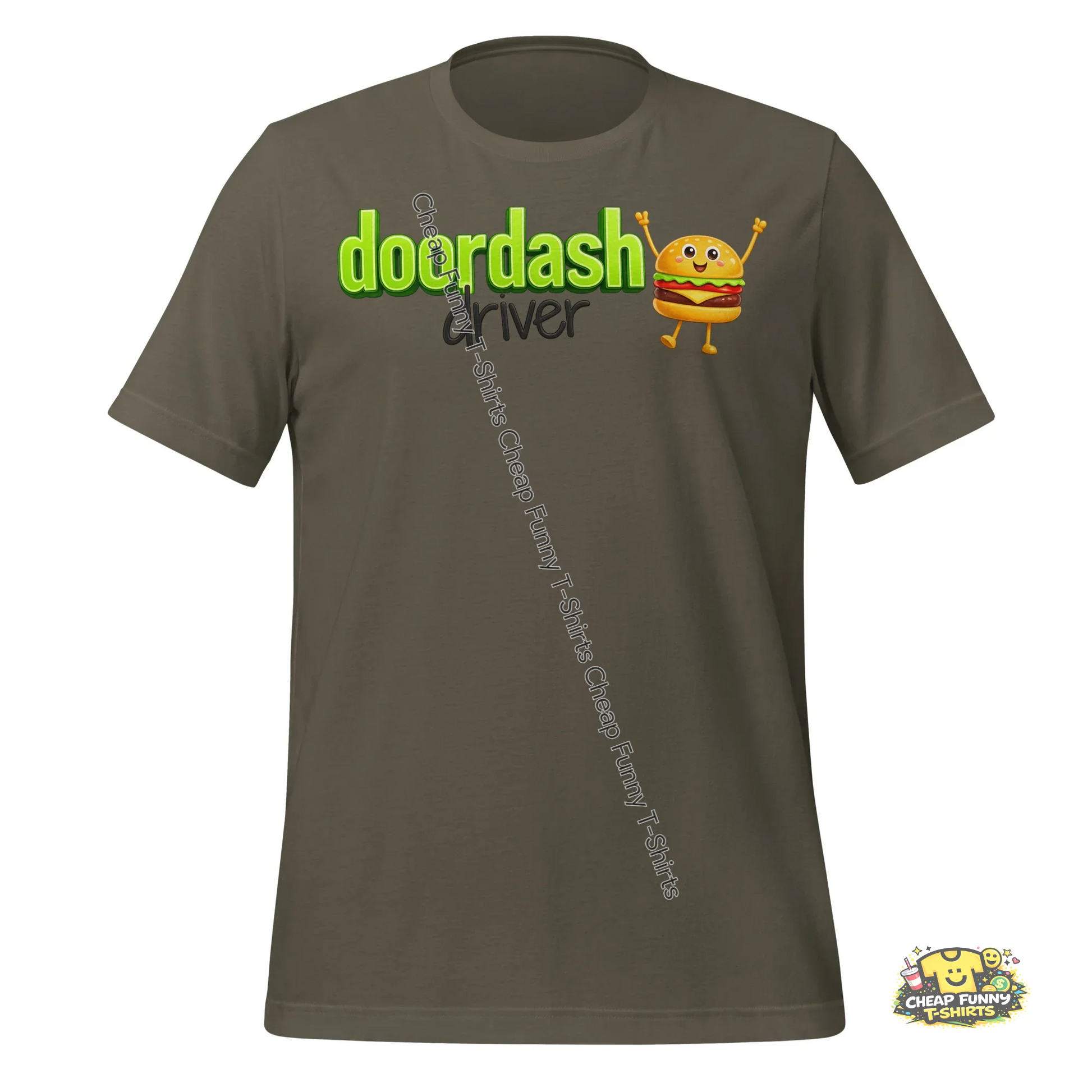 Watermarked - Burger Doordash Driver Unisex t-shirt