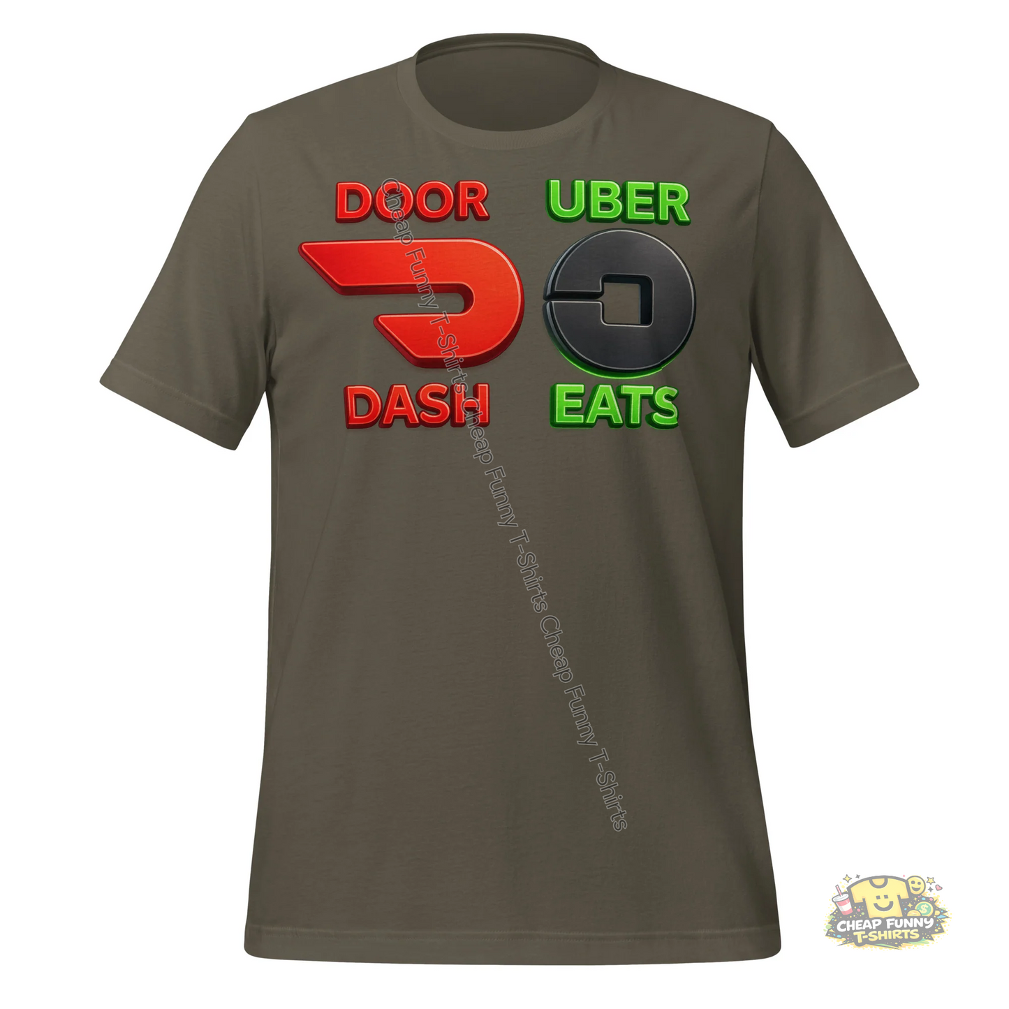 Watermarked - Doordash Uber Eats Unisex t-shirt