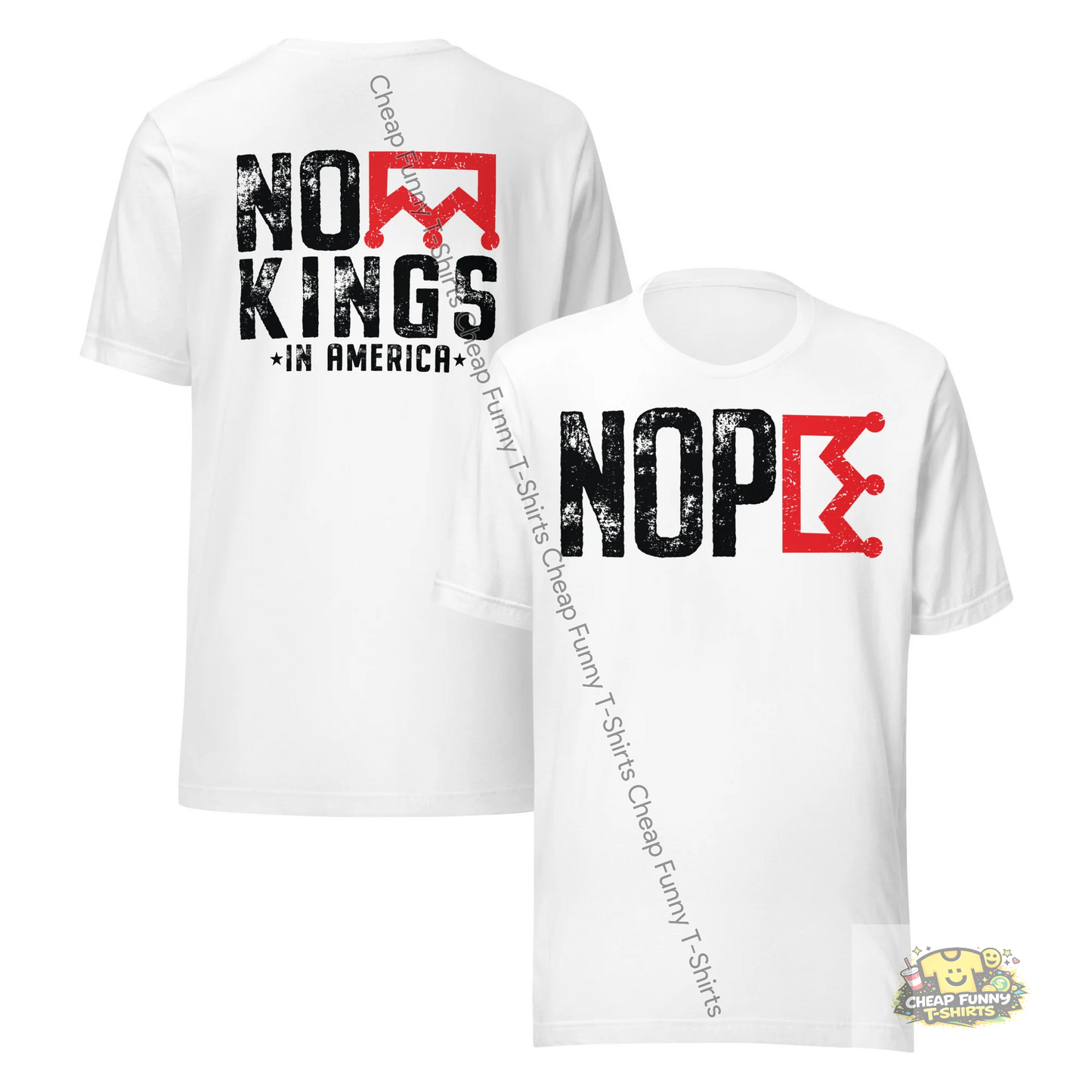 Watermarked - Nope No Kings *In America* Unisex t-shirt