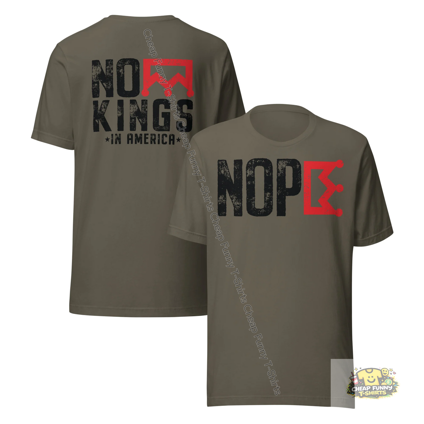 Watermarked - Nope No Kings *In America* Unisex t-shirt