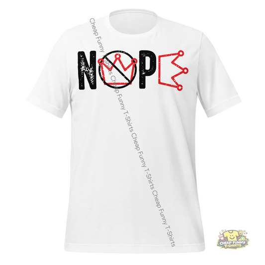Watermarked - Nope Black Unisex t-shirt