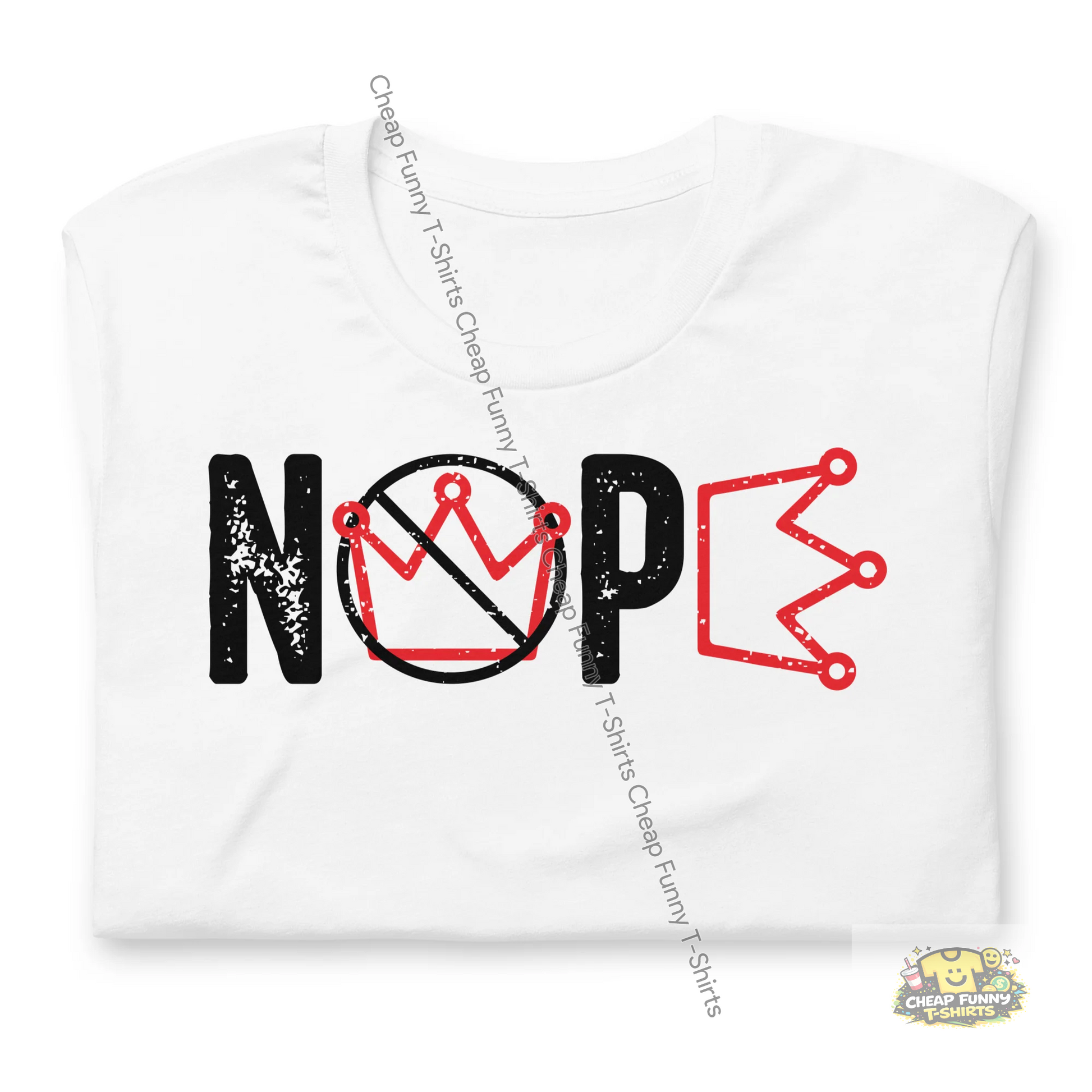 Watermarked - Nope Black Unisex t-shirt