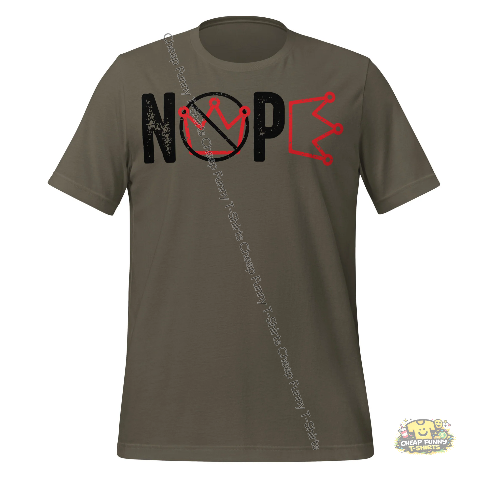 Watermarked - Nope Black Unisex t-shirt